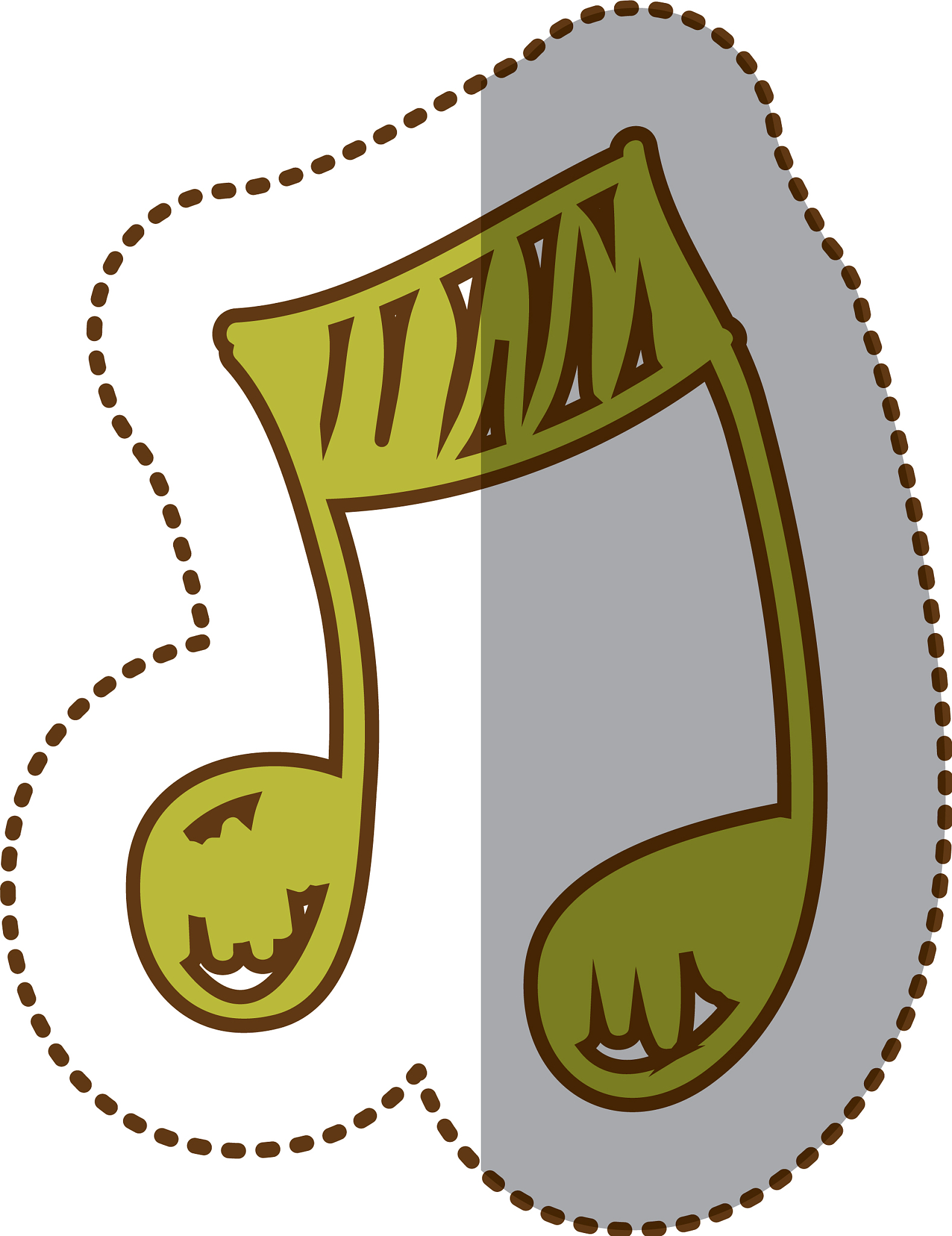 sign music note icon