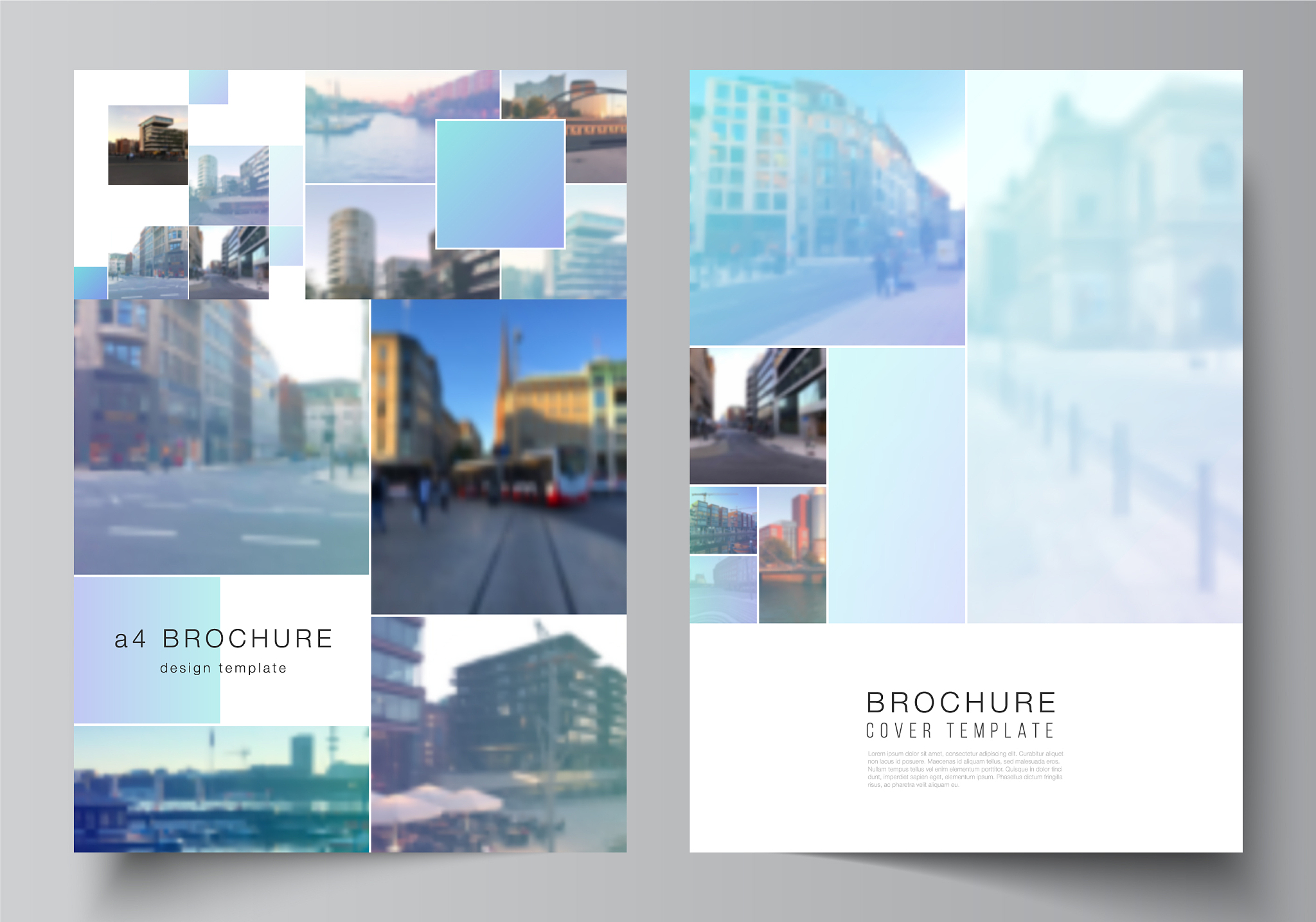 layout a4 format cover mockups templates