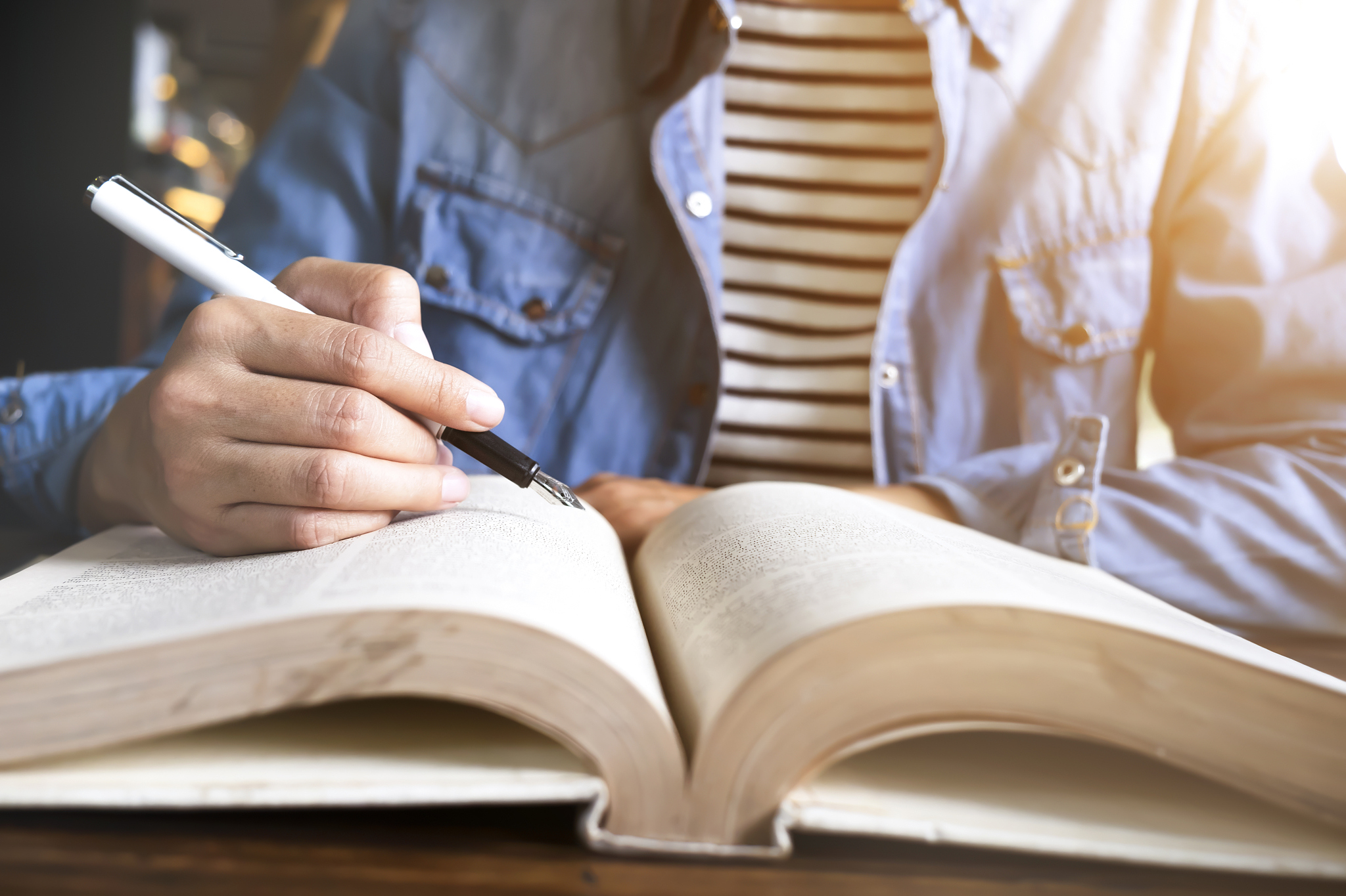 reading a book.education concept.