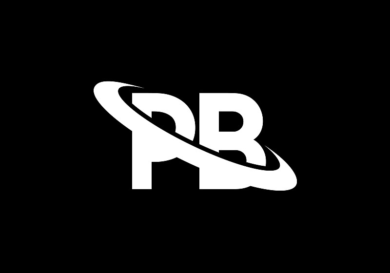 p b initial letter logo design graphic alphabet