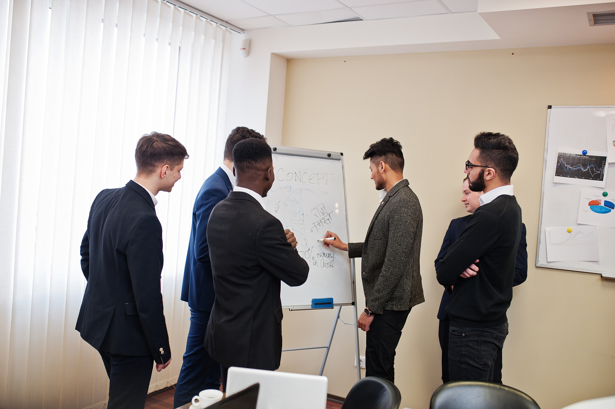 multiracial business team