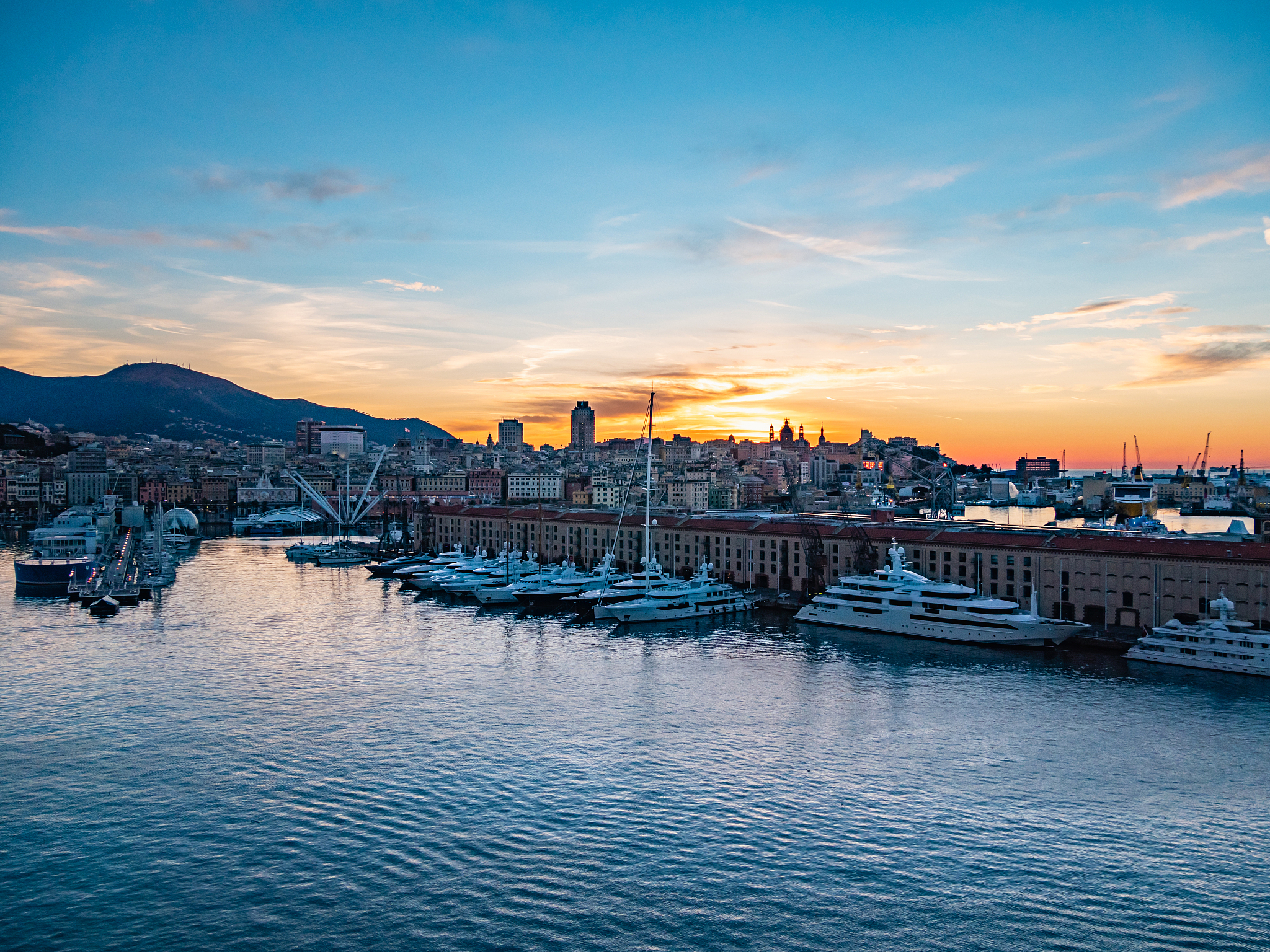 old port marina is the only port in genoa where the sea meets hi