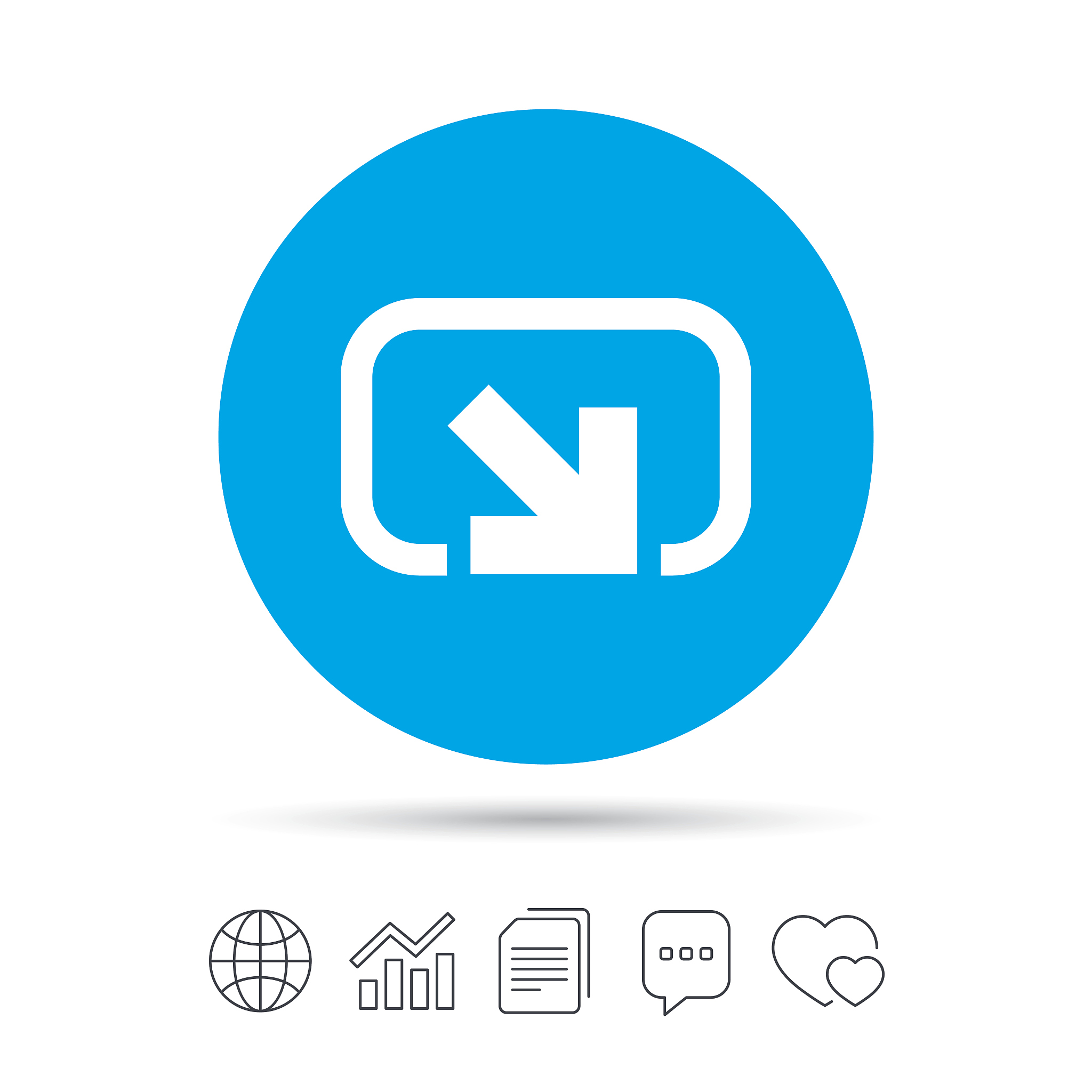 action sign icon. share symbol.