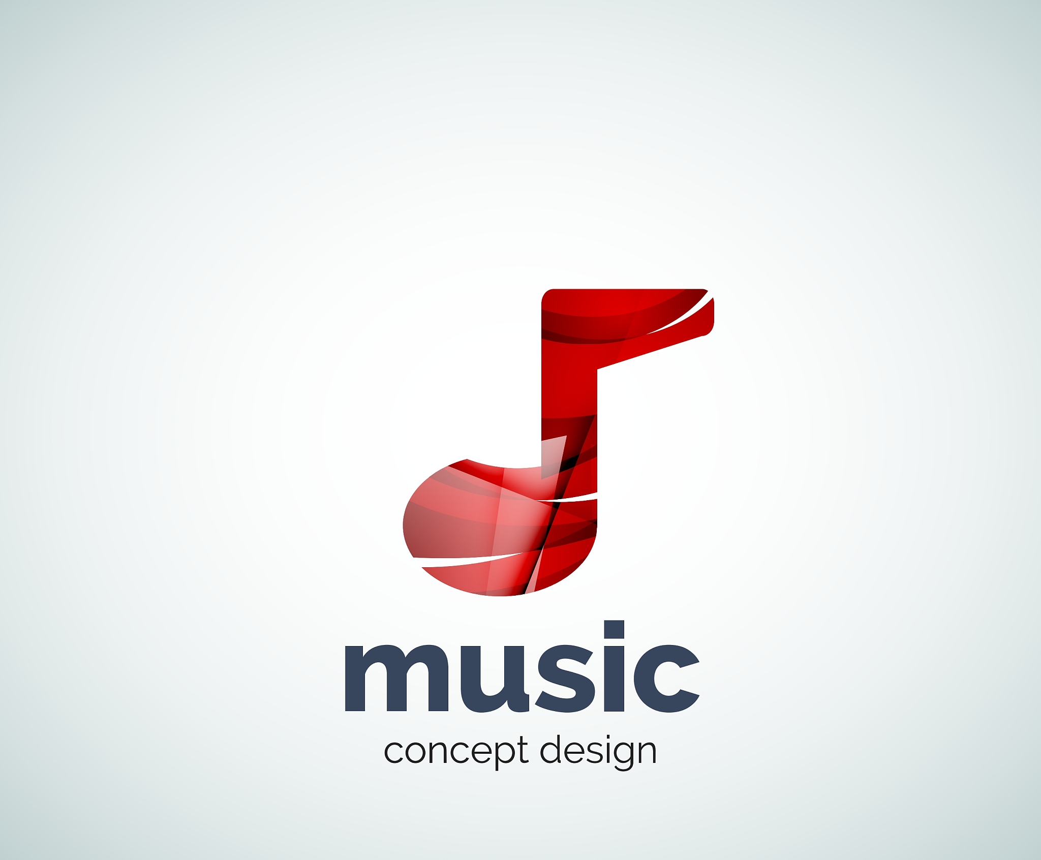 music note logo template