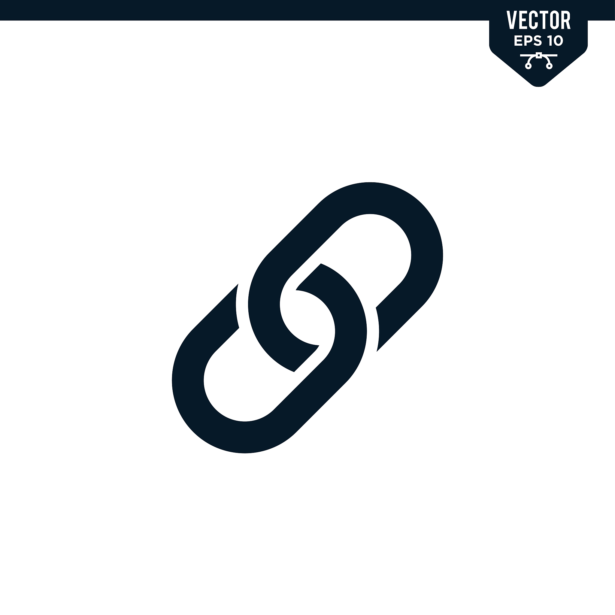 link icon collection in glyph style
