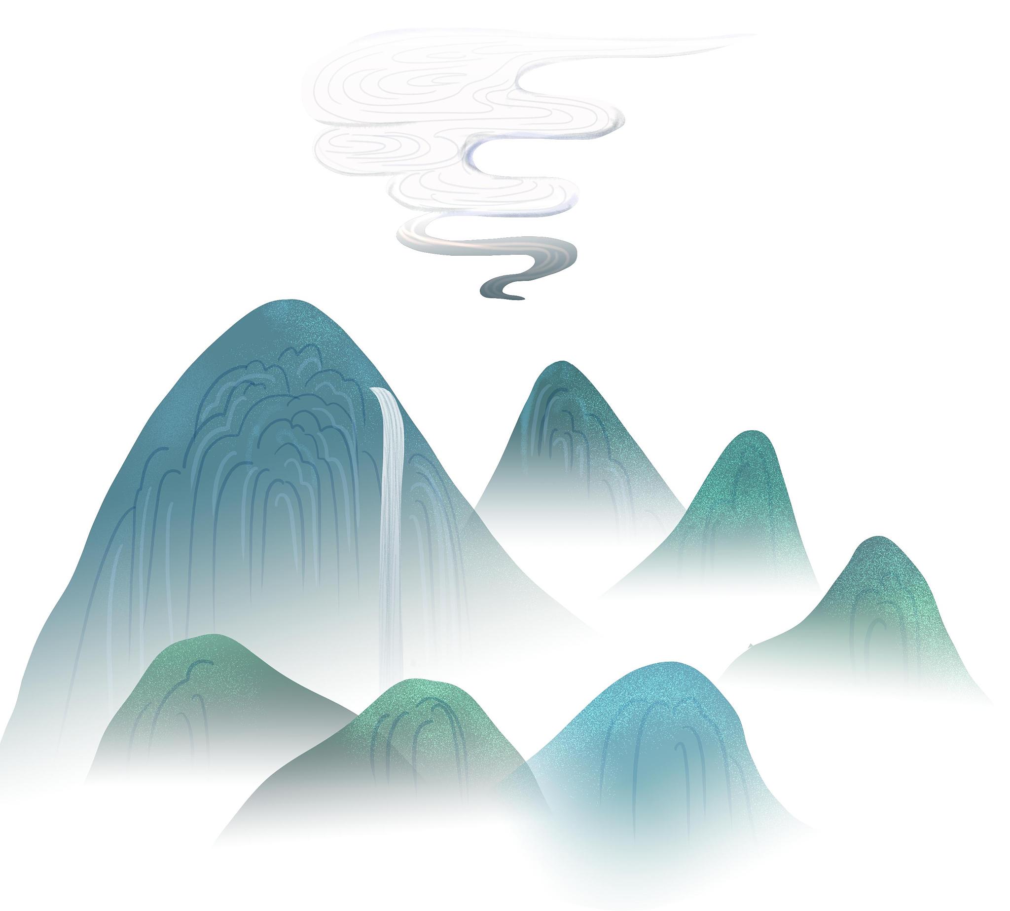 我想用AI生成一副美丽的山水画可以给我关键词吗