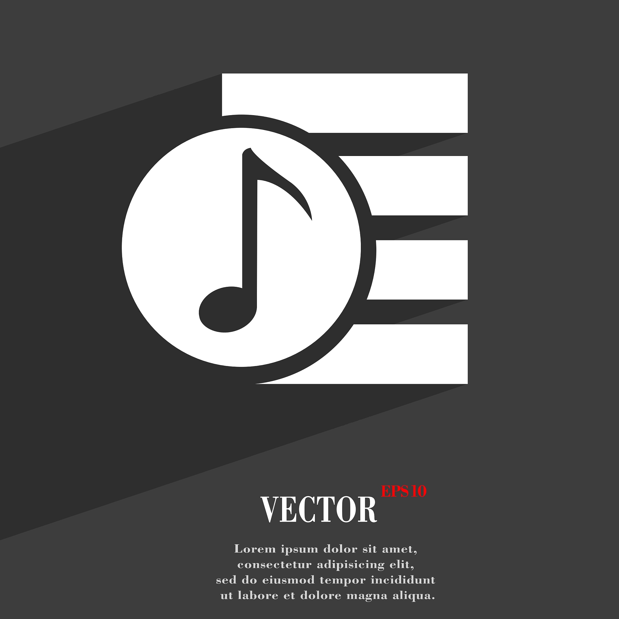 audio mp3 fileicon symbol flat modern web design