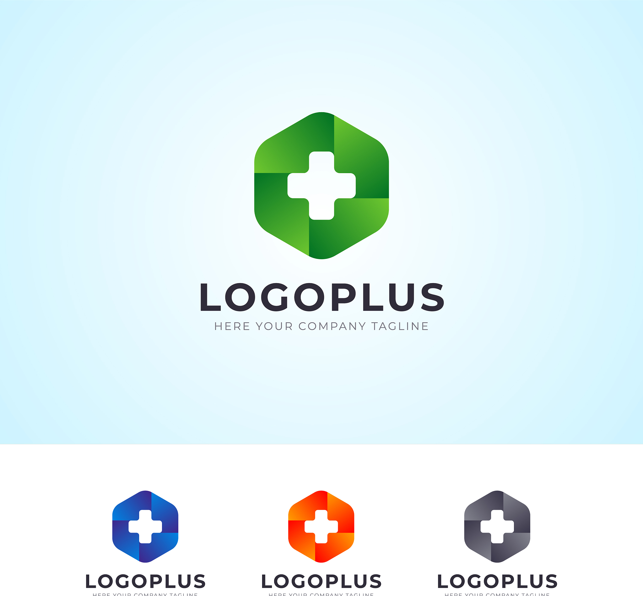 medical health logo design template