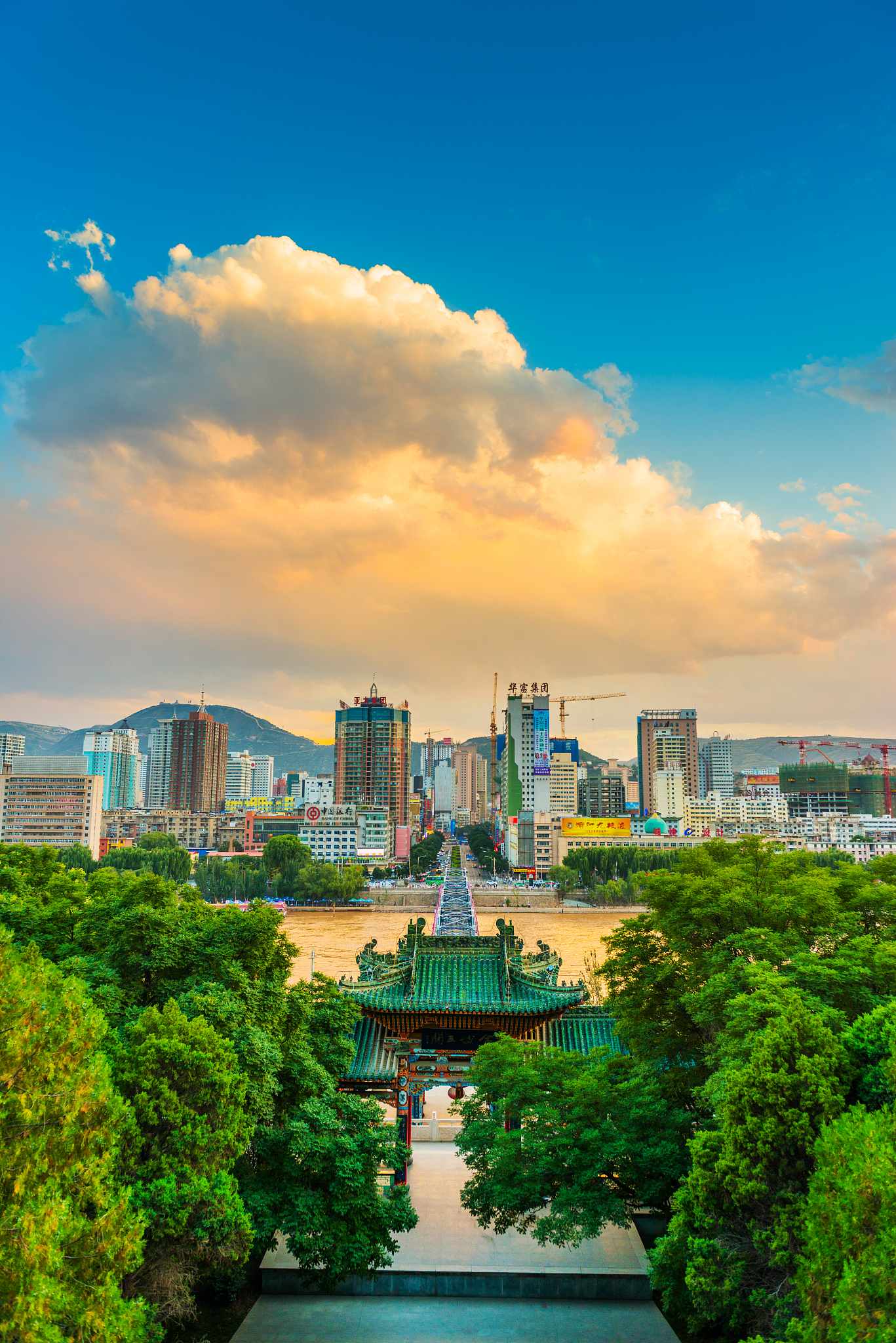 甘肃兰州城市风光