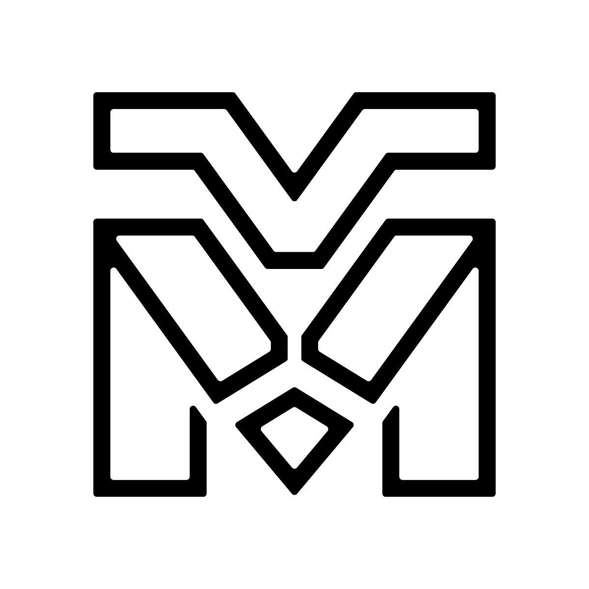 字母m狮子创意标志设计