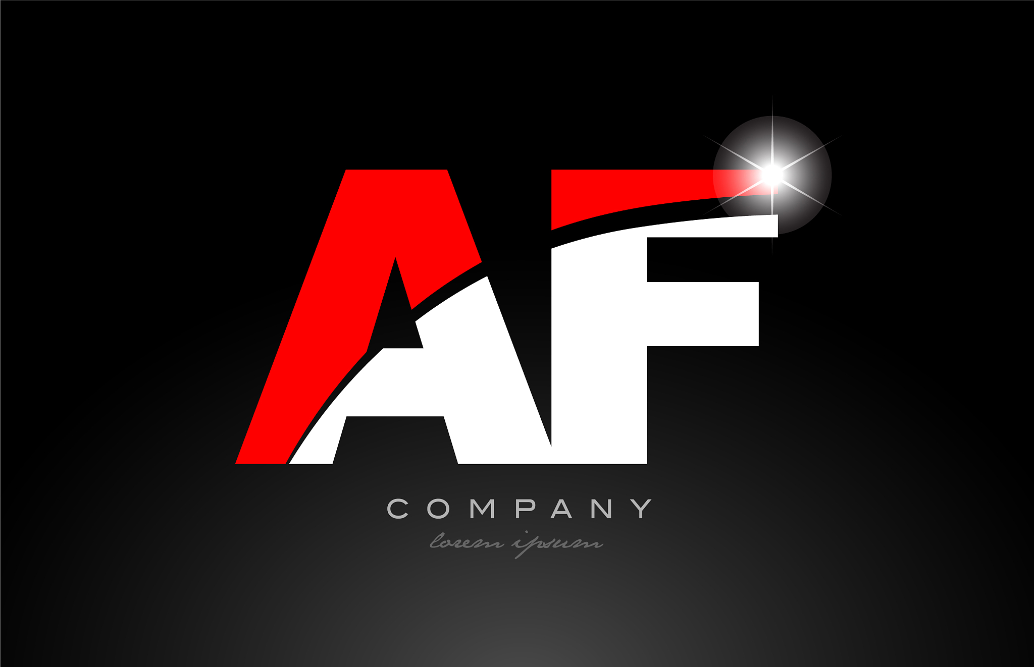 red white color letter combination af a f