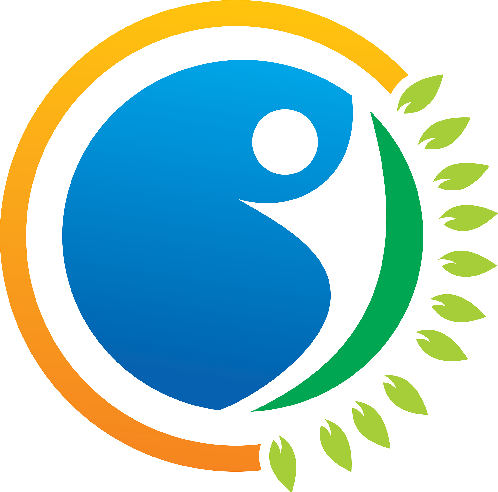eco people abstract organic logo