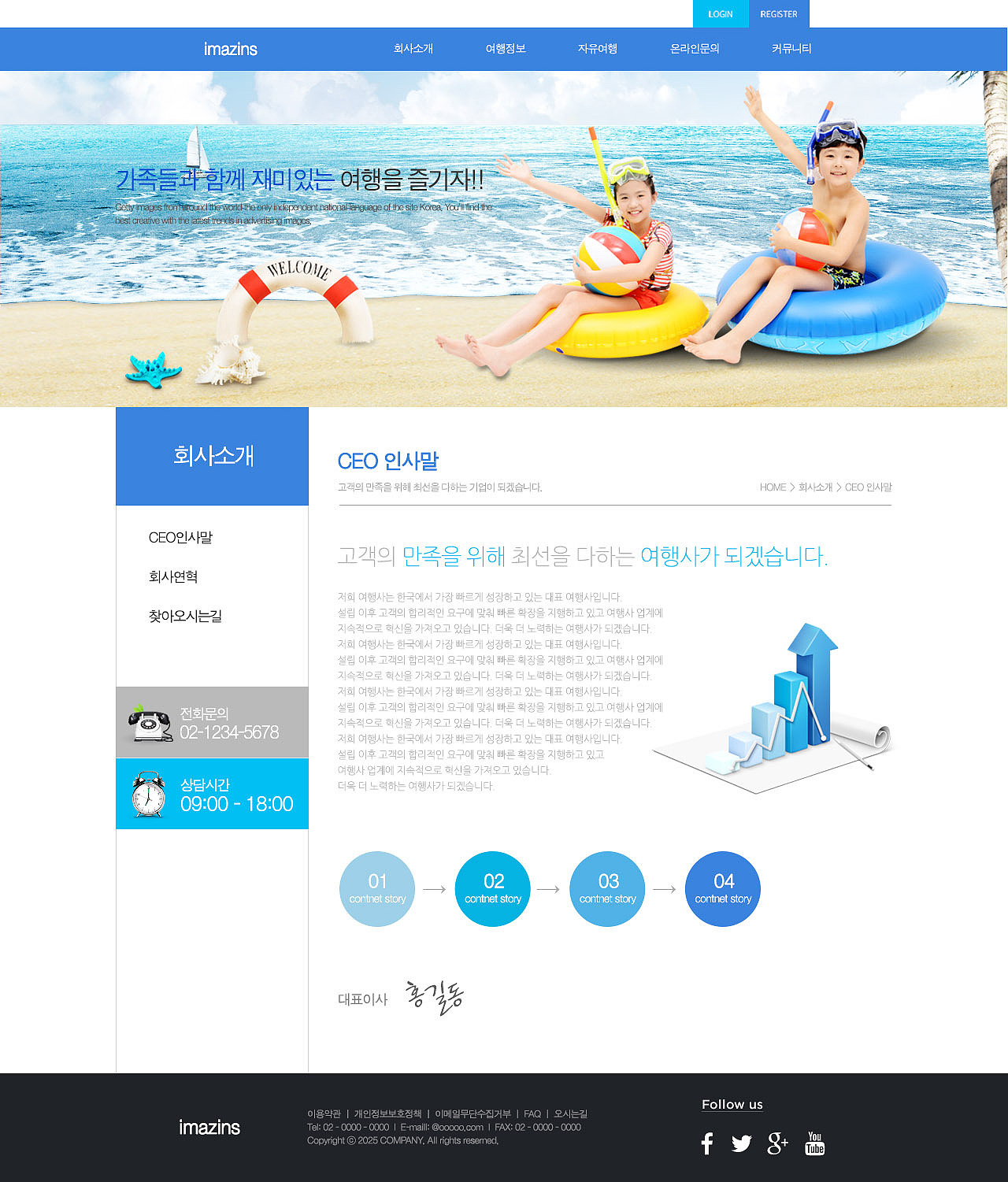 travel web template