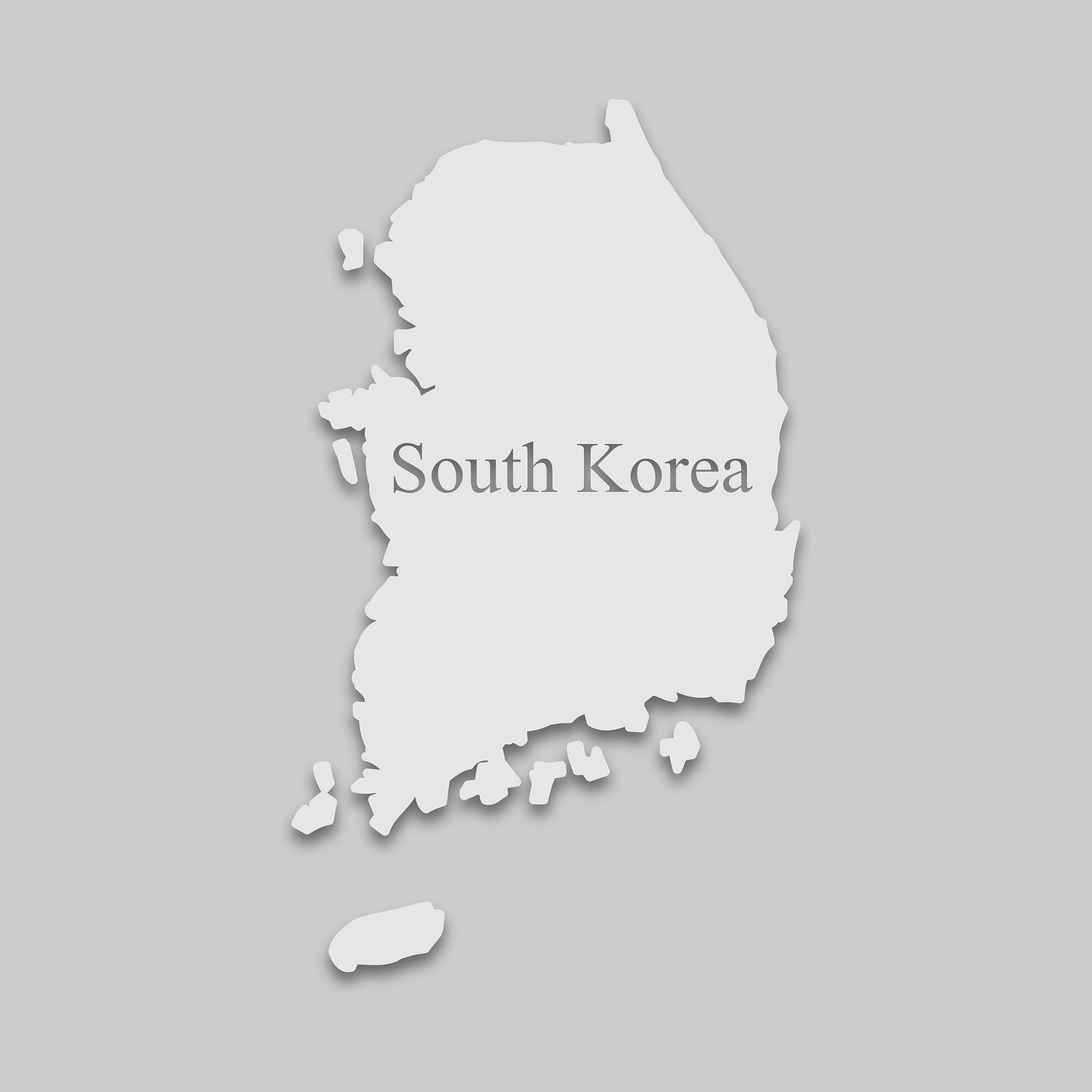 map south korea
