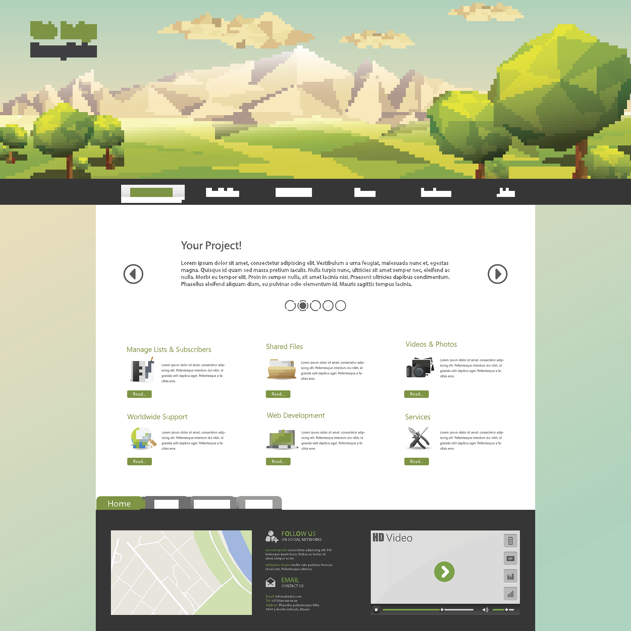 eco business website template