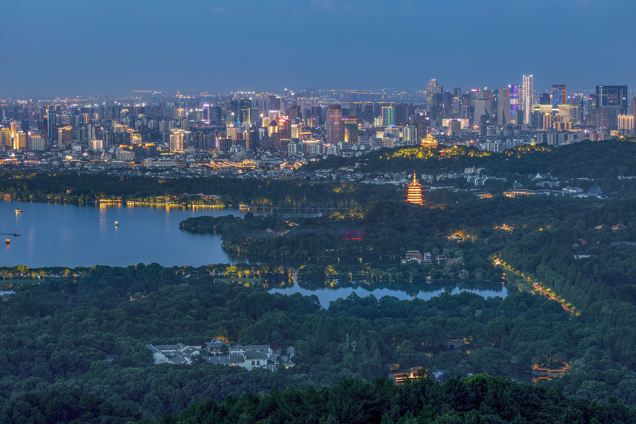 西湖夜景
