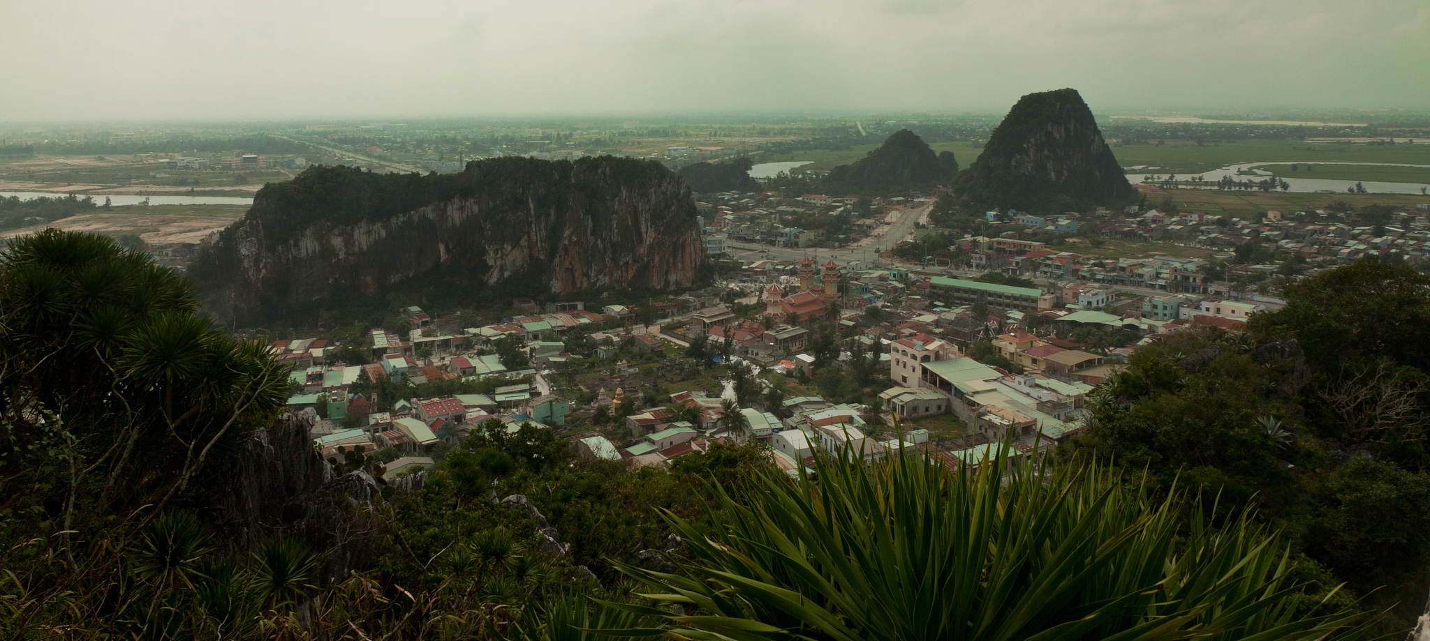 view from the marble mountains, da nang, vietnam