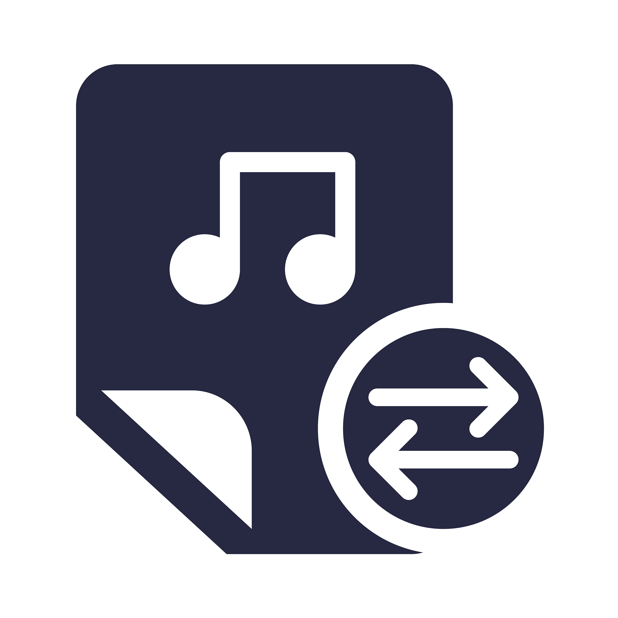 audio files music exchange glyph icon