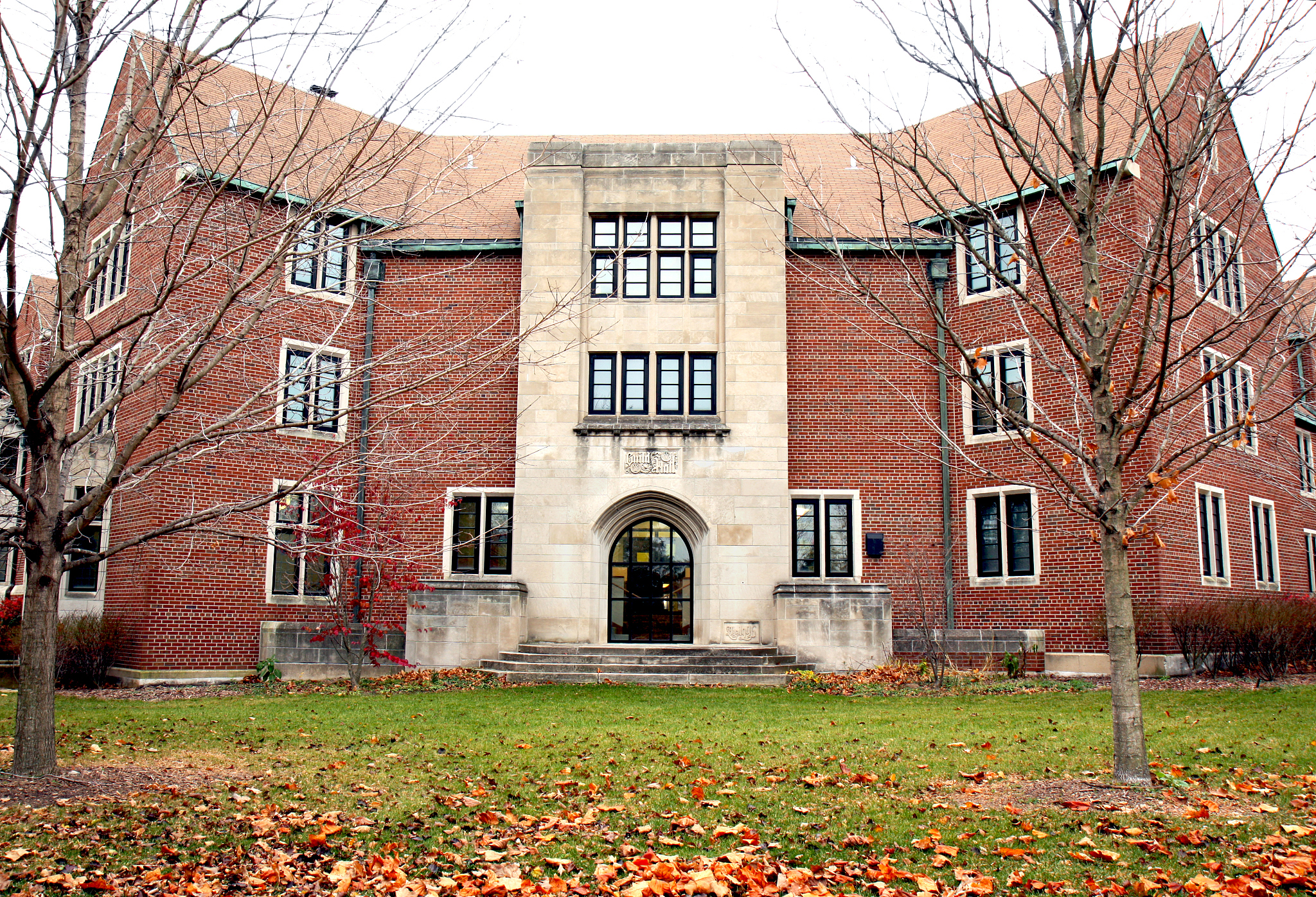 student residence hall on a university campus