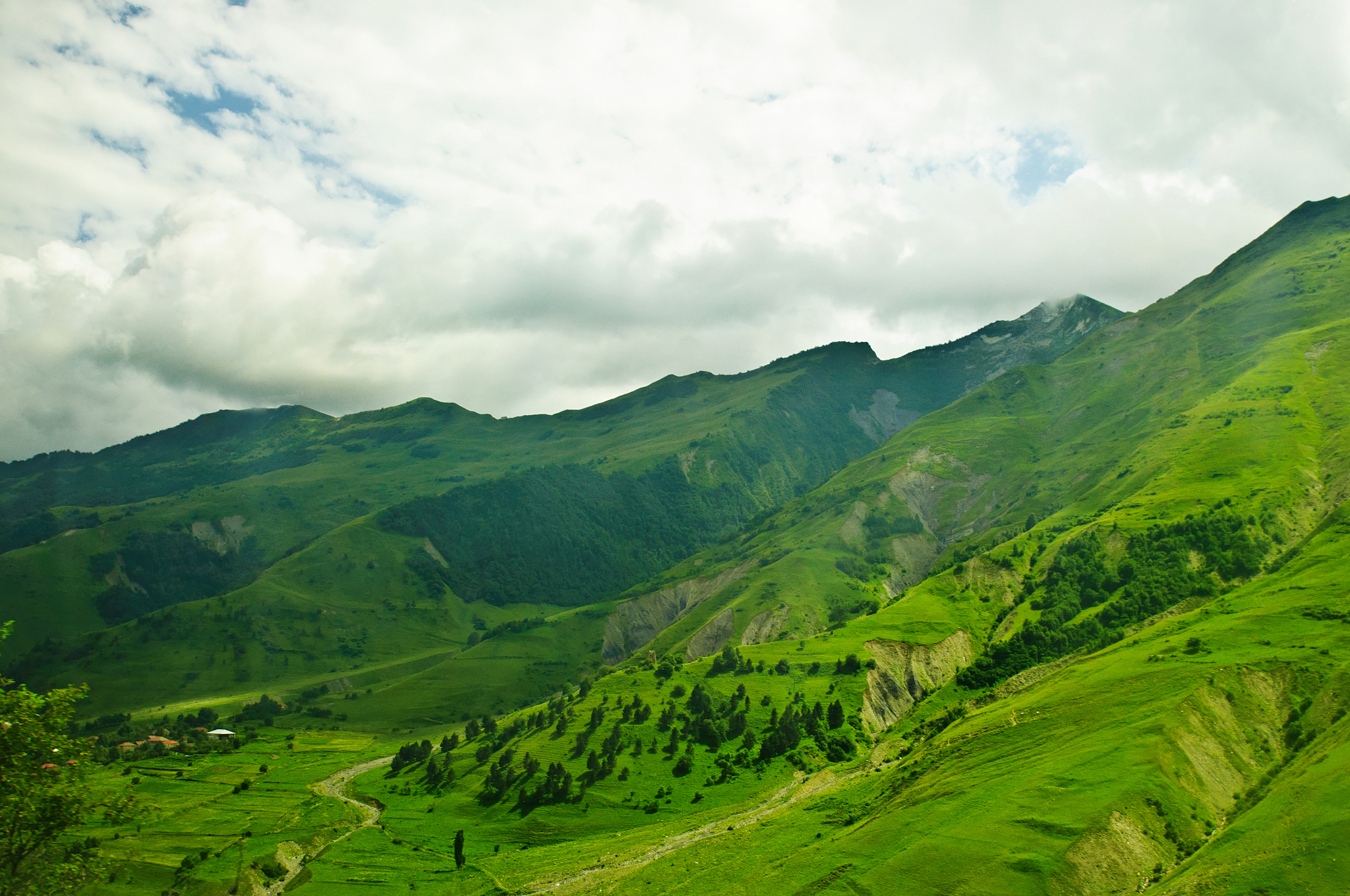 green mountains