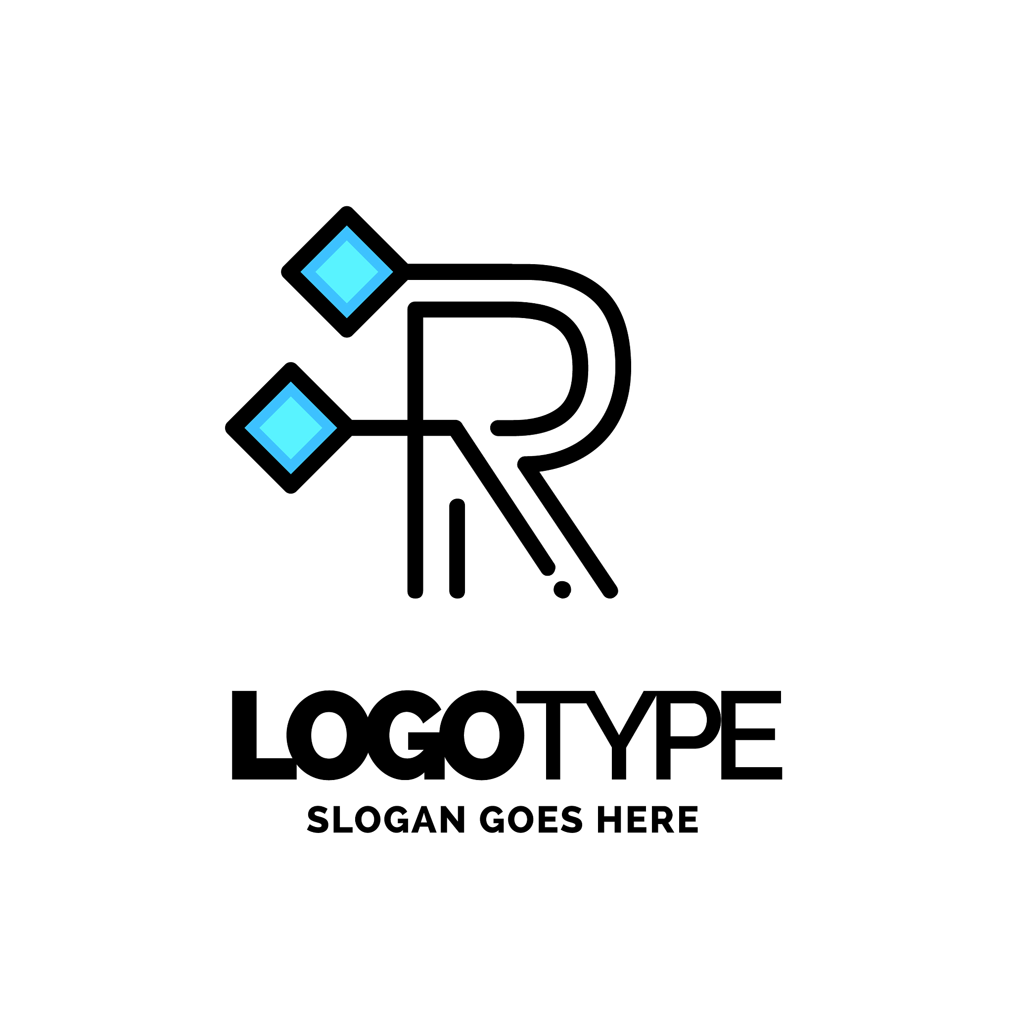 letter r logo business corporate logo design