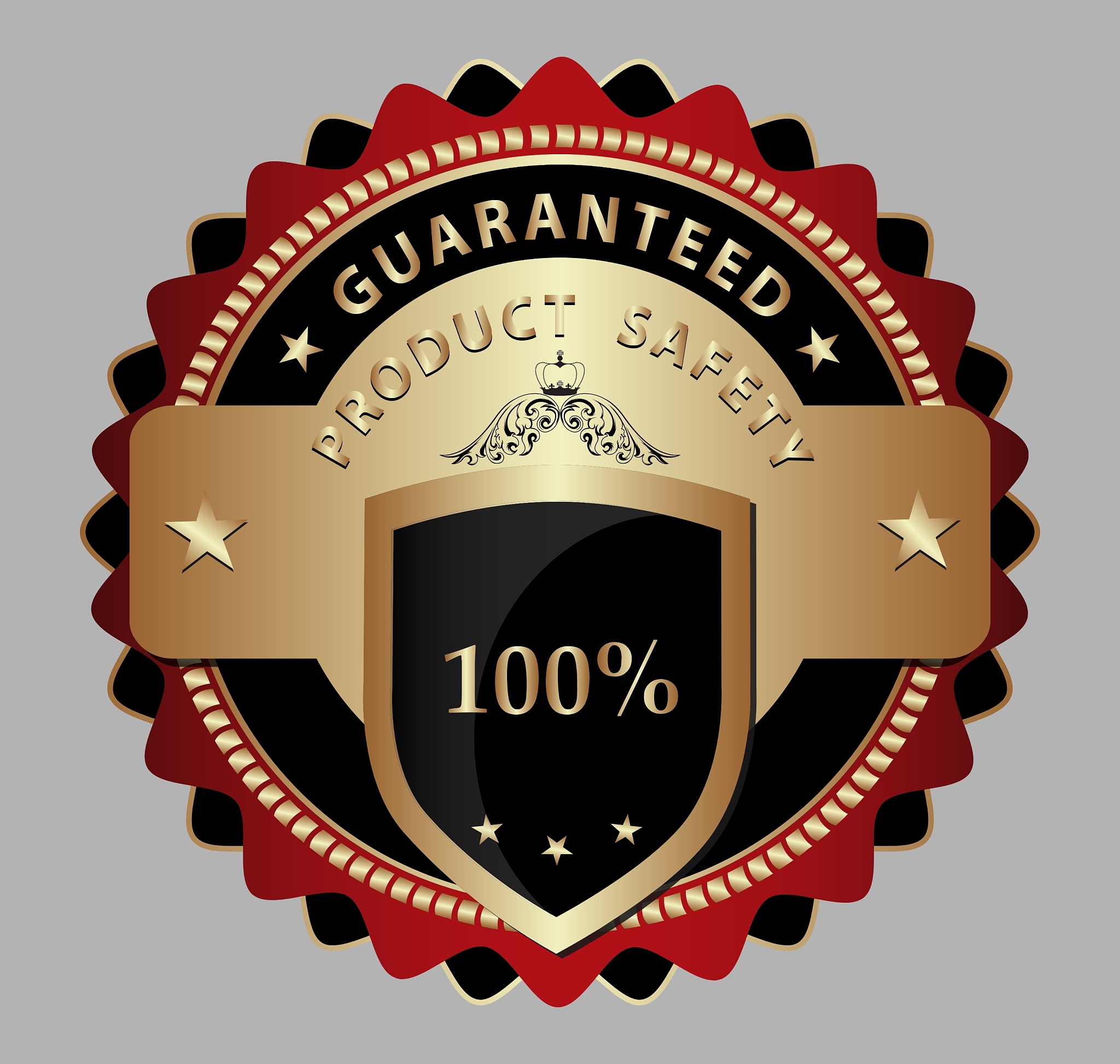 safe product guarantee label