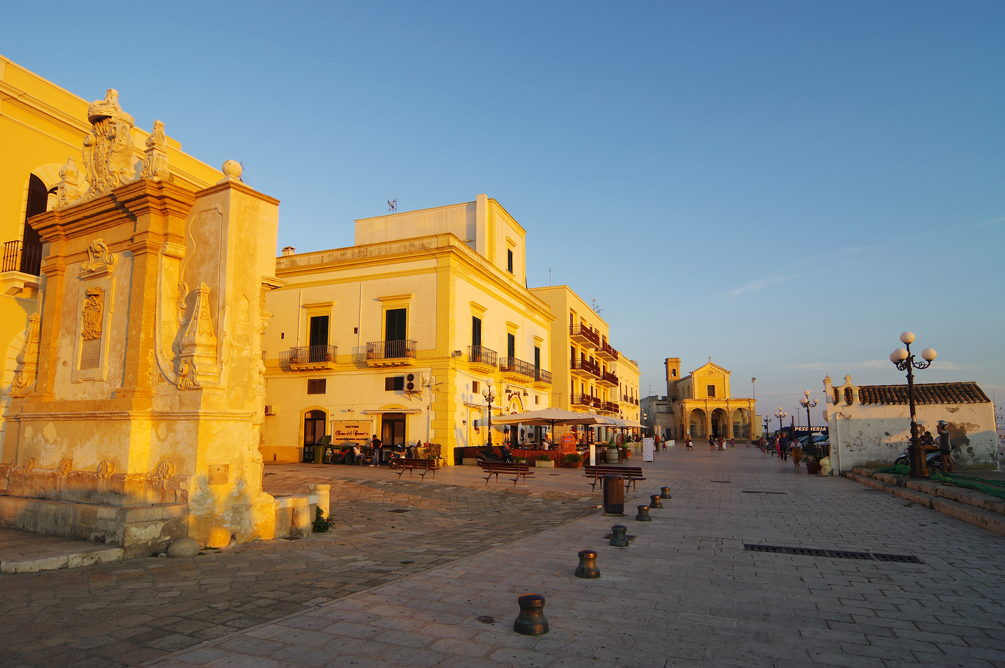 last light illuminates historical centre of the ancient town of 