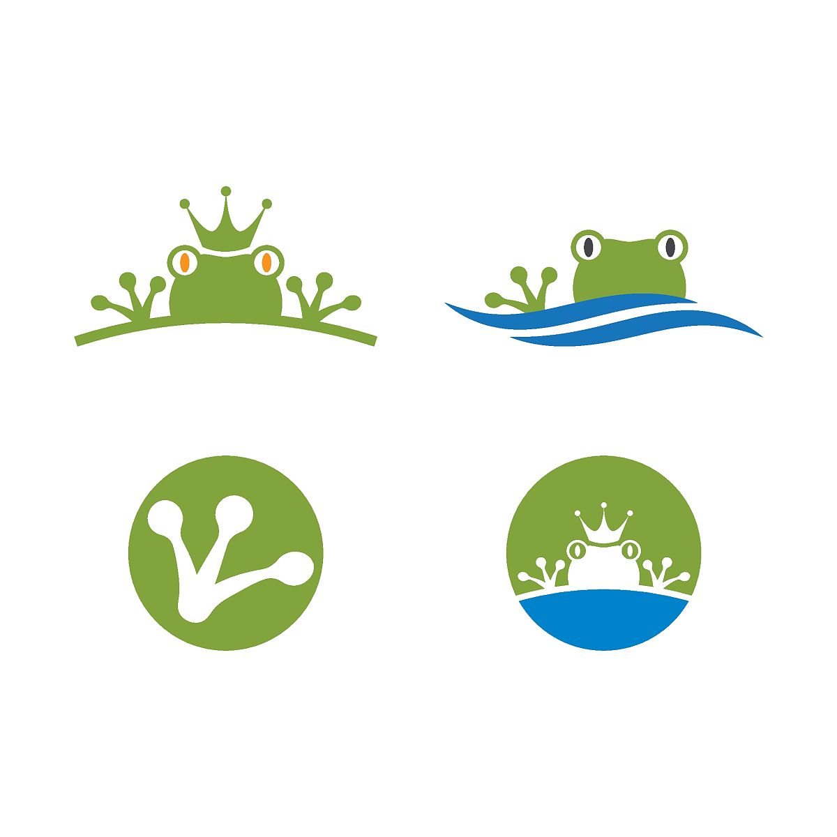 青蛙LOGO设计：简约、现代、易识别