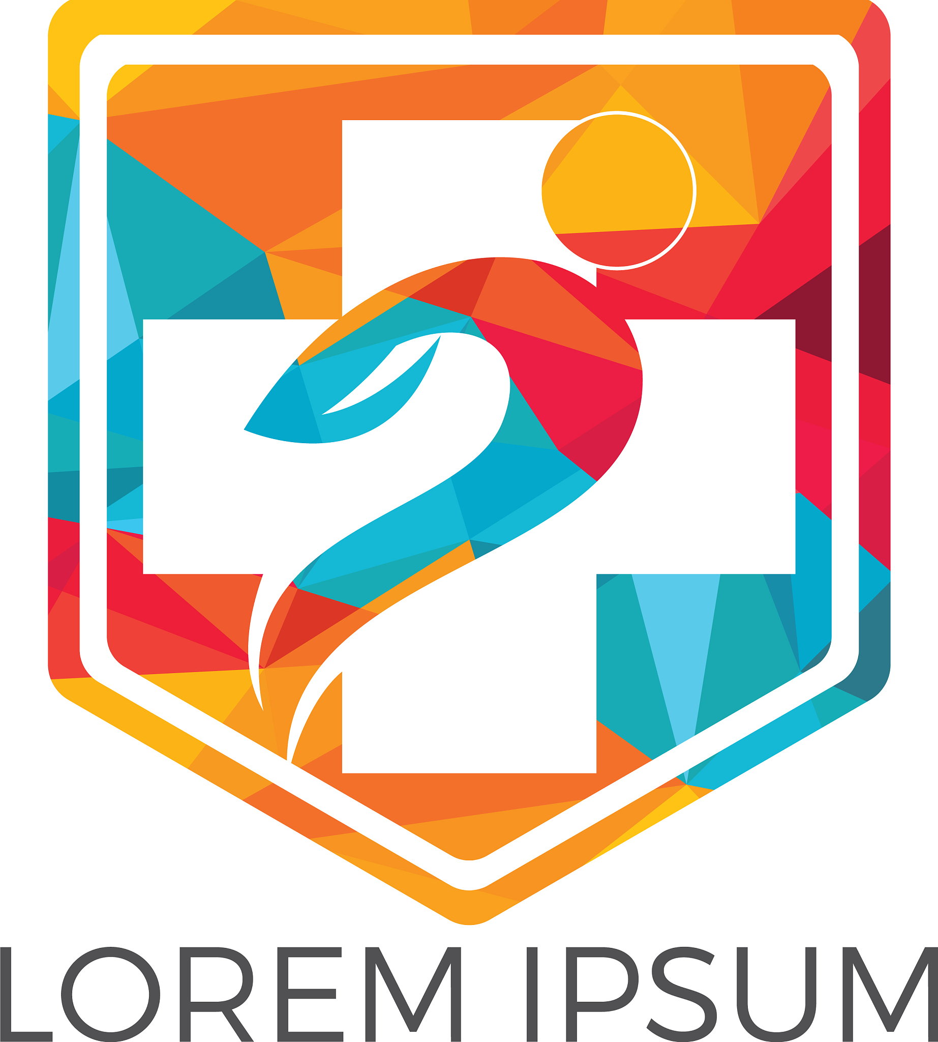 abstract medical logo design