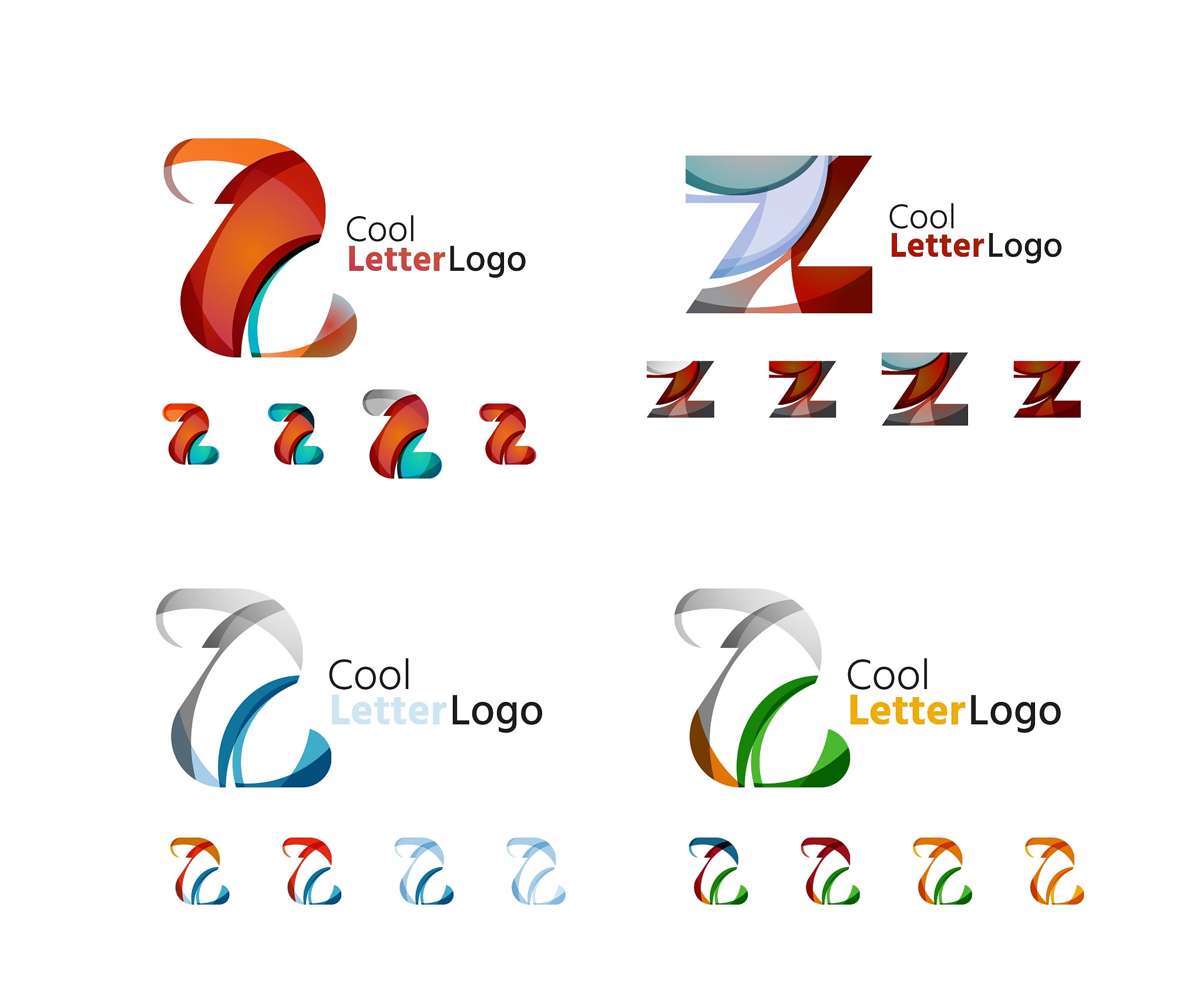 letter business emblem collection