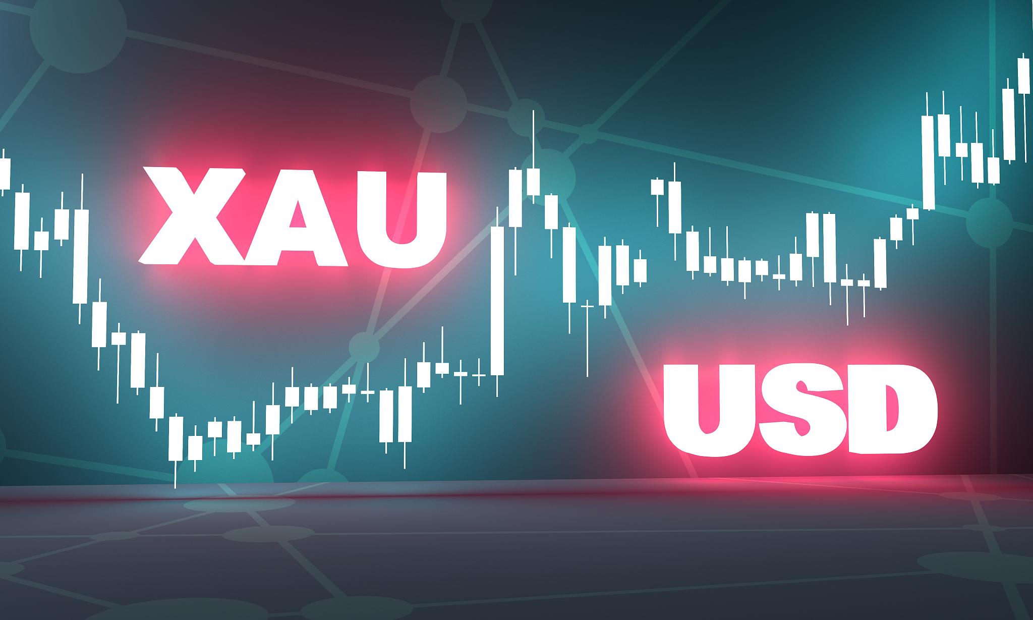 candlestick stock exchange background