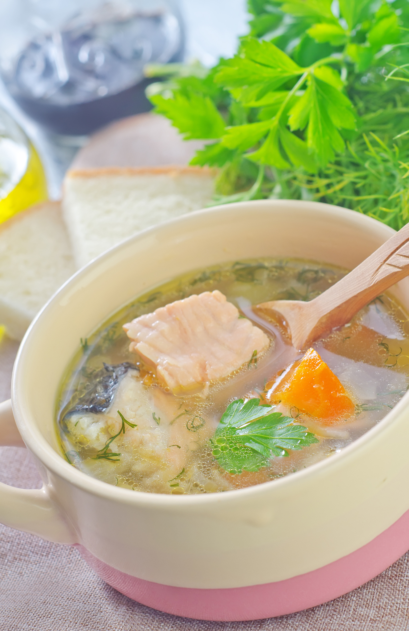 soup with fish
