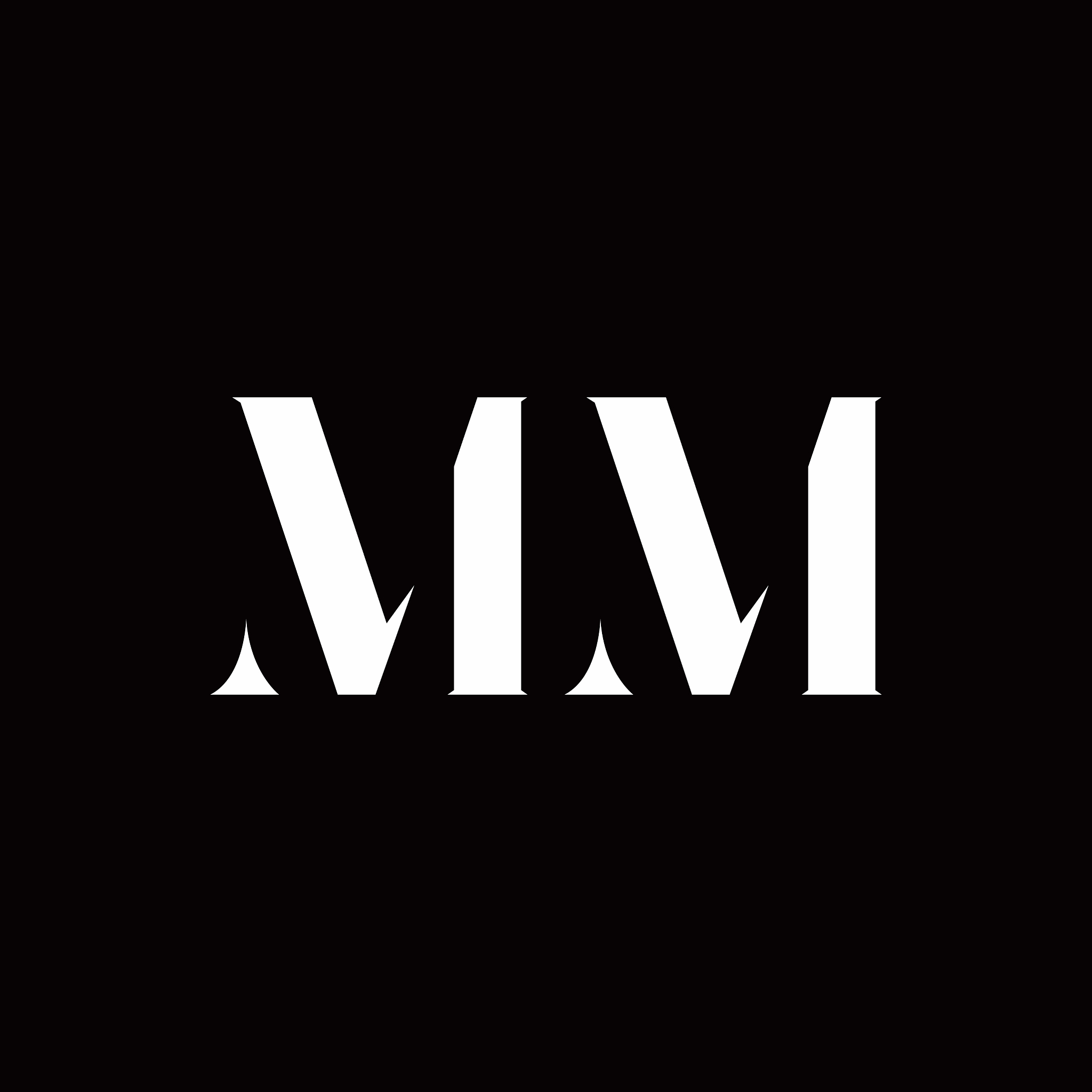 mm logo letter initial logo designs template