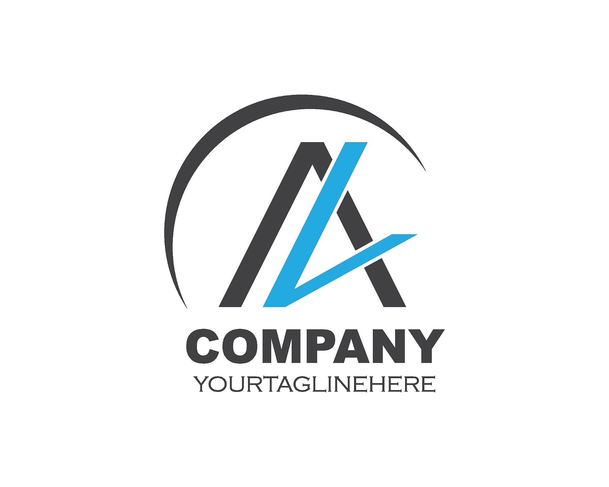a letter logo vector icon illustration design