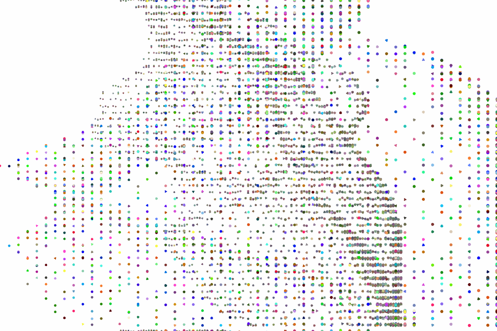 Python 生成随机颜色五角星
