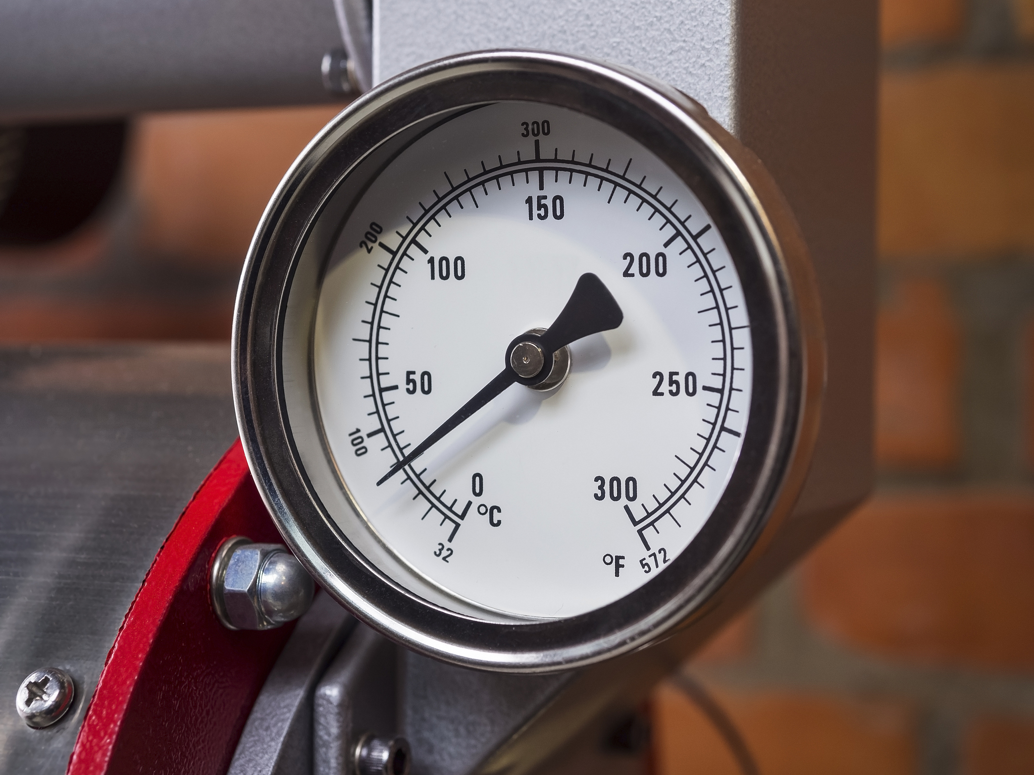 pressure gauge meter installed, measuring tool equipment