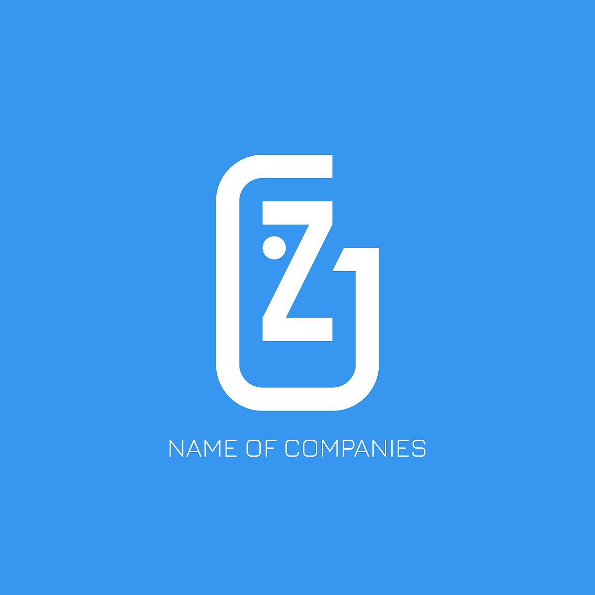 标志元素:点形的眼睛,"z"形的鼻子,"d"形的头.