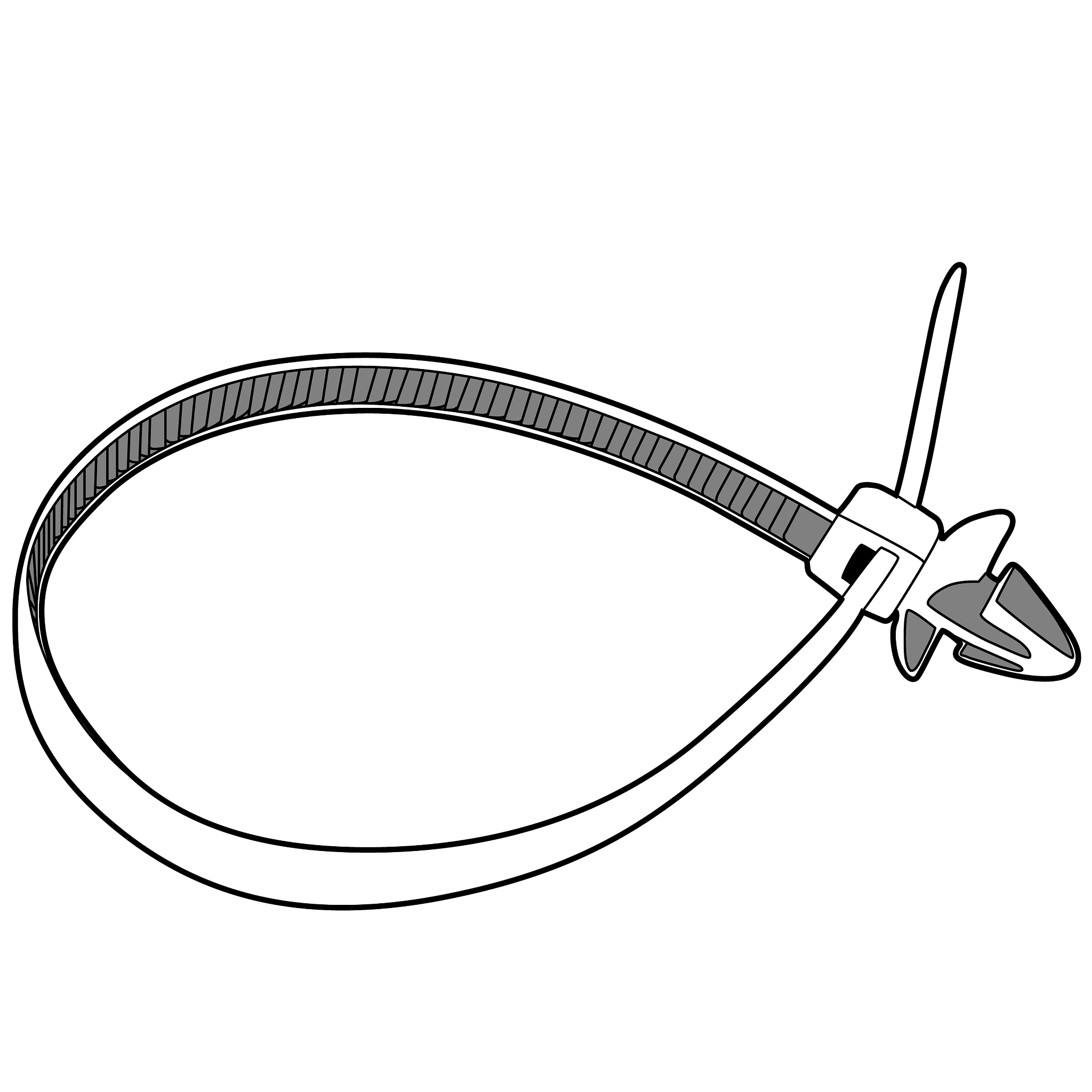 cable tie push pin (zip tie, cable management, fasten)