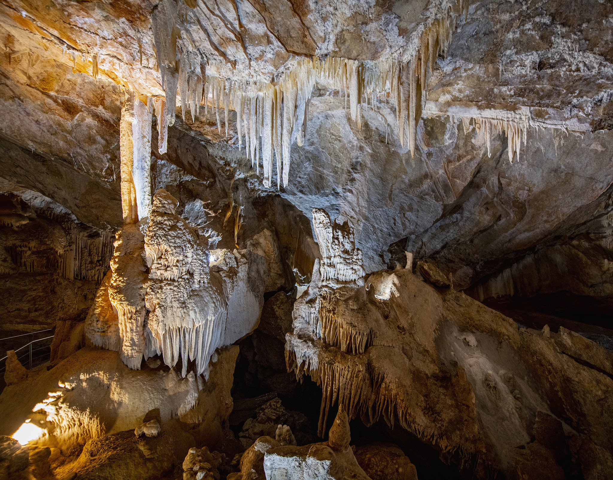 inside the 340 million years old jenolan caves in australia