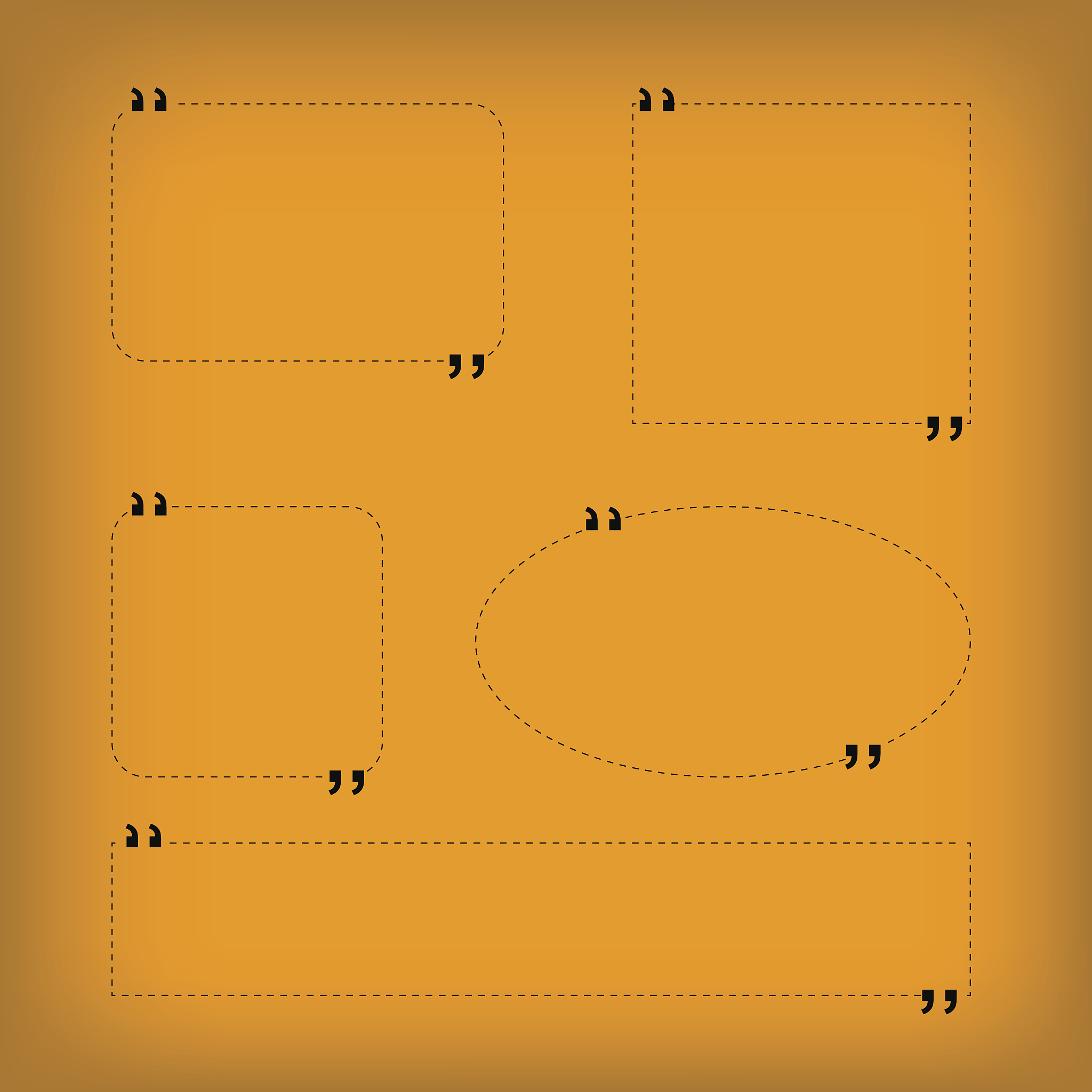 set of speech bubbles. empty template