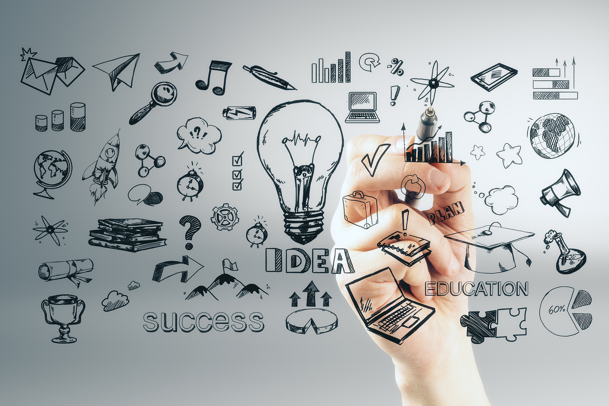 idea and success concept