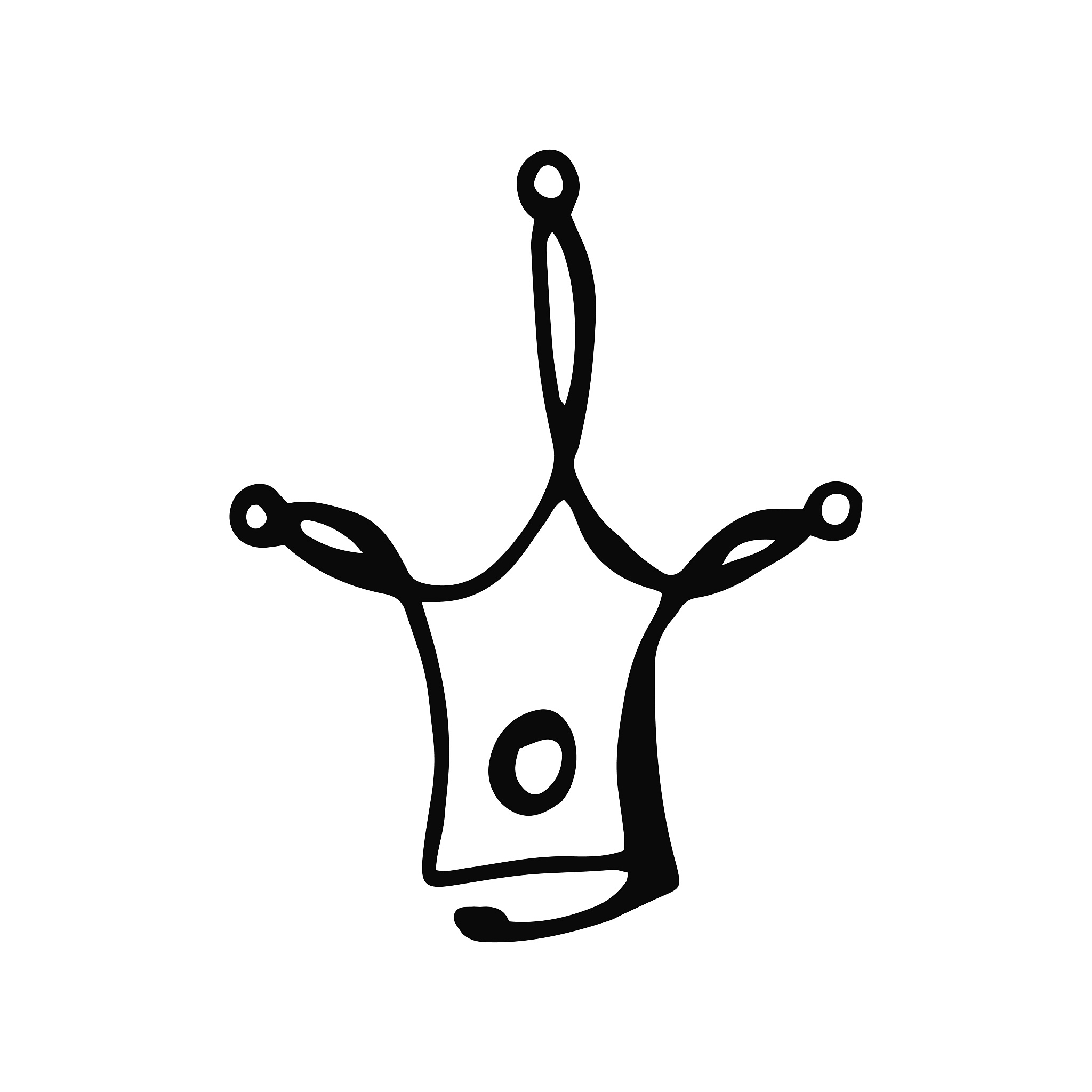 crown hand drawn icon.