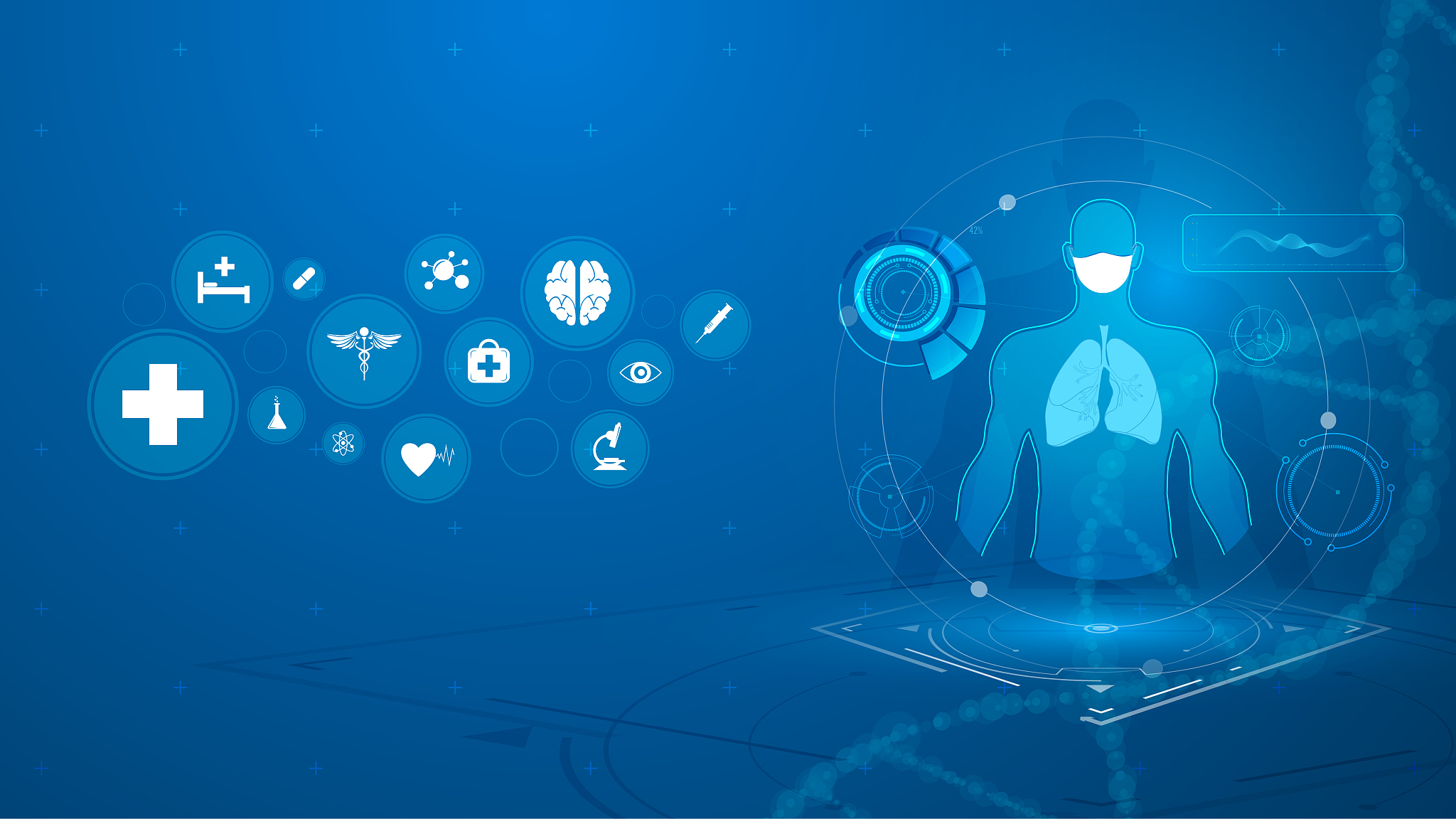 medical health care human diagnostics scanning design concept ba