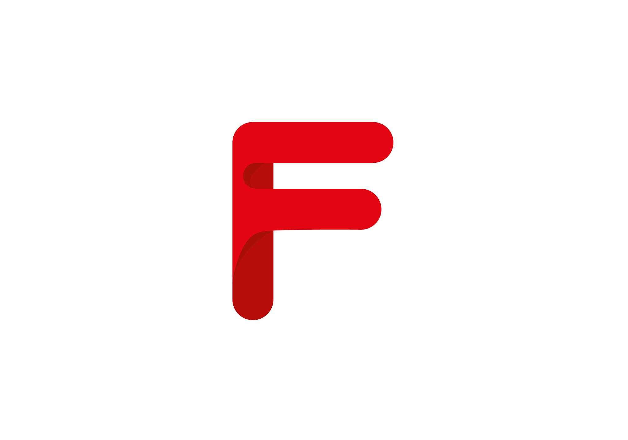 letter f icon symbol design concept stock