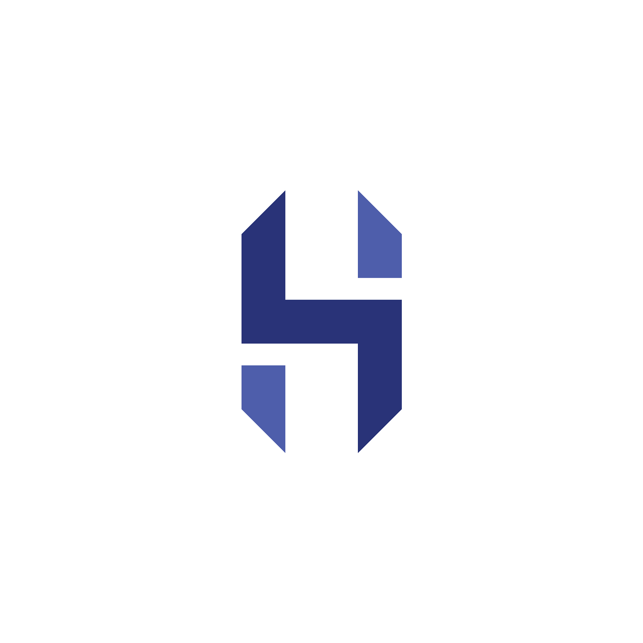 h logo letter logotype blue icon element