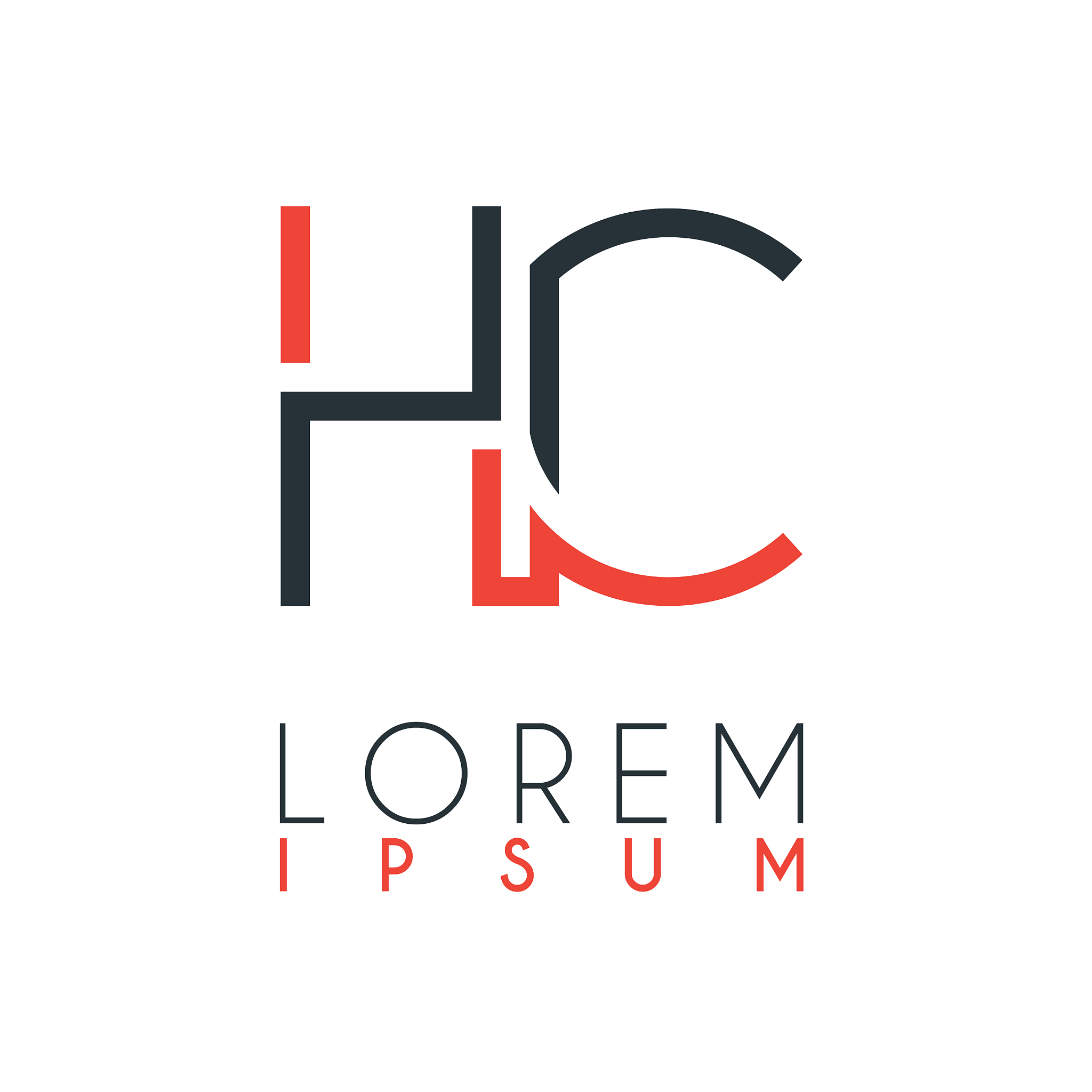 the logo between letter h and letter c or hc