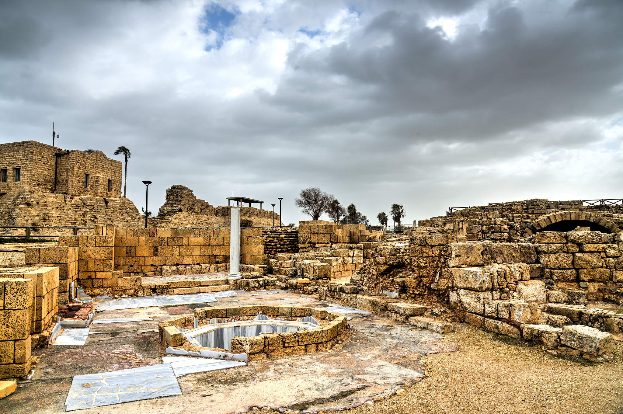 caesarea baths