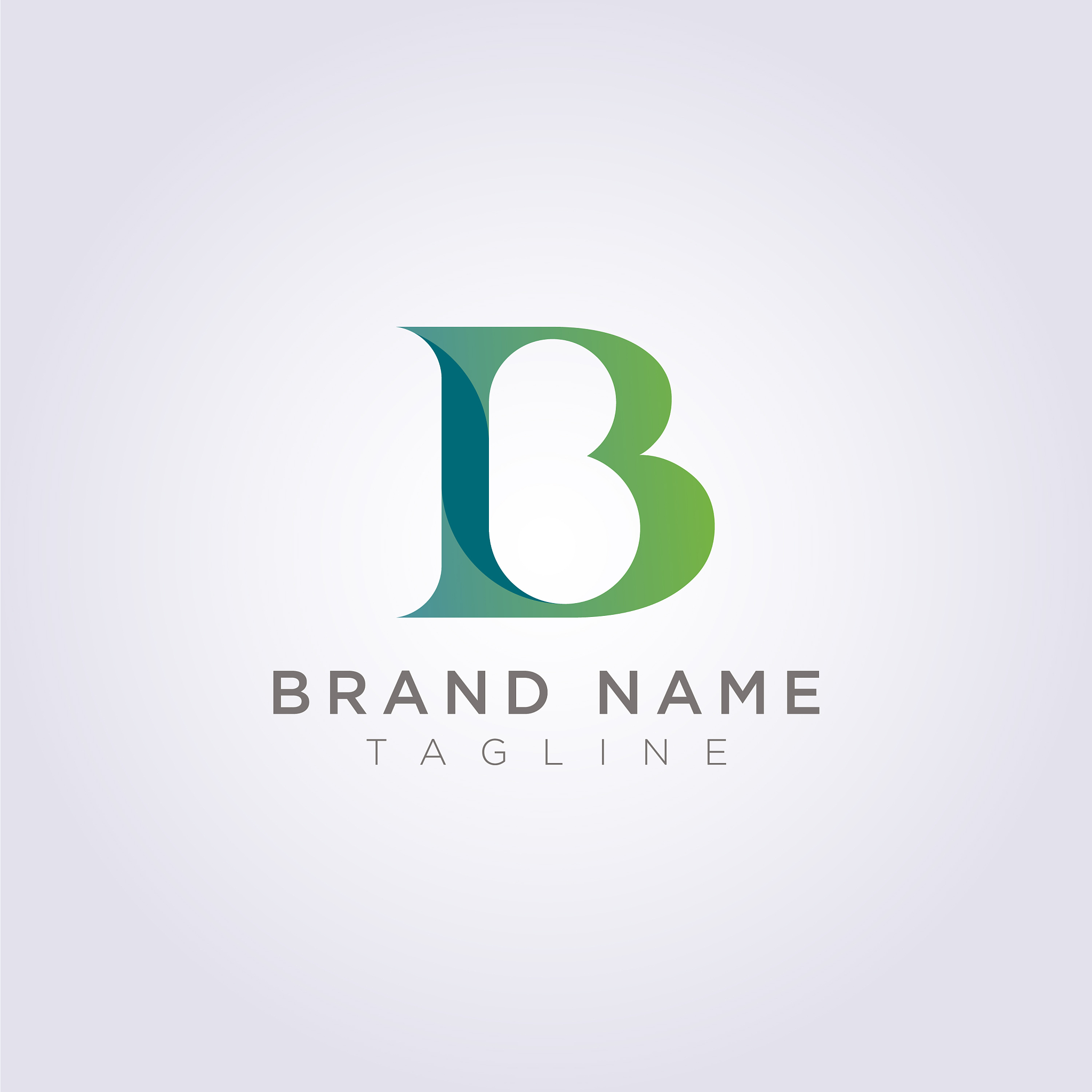 beautiful and luxurious letter b logo design for