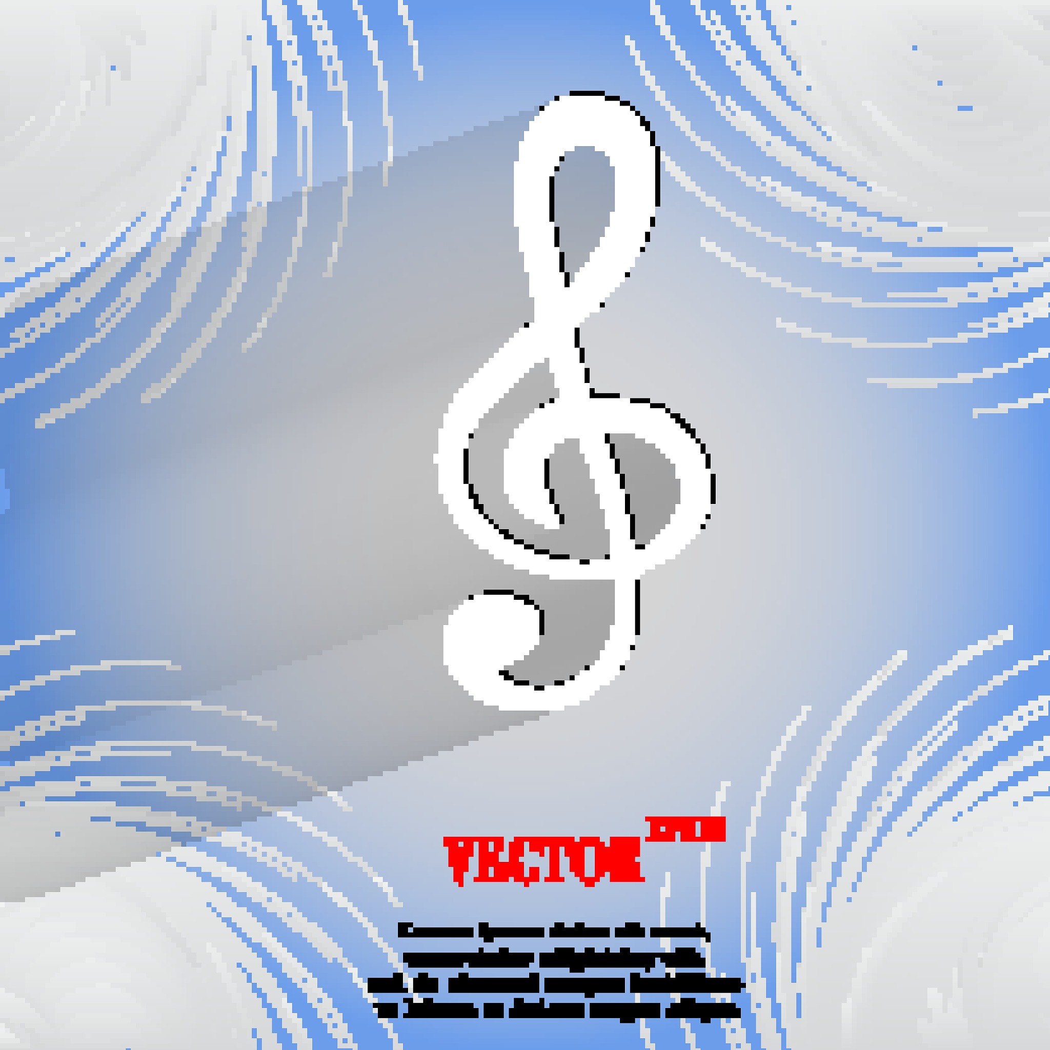 music elements notes web icon  on a flat geometric abstract back