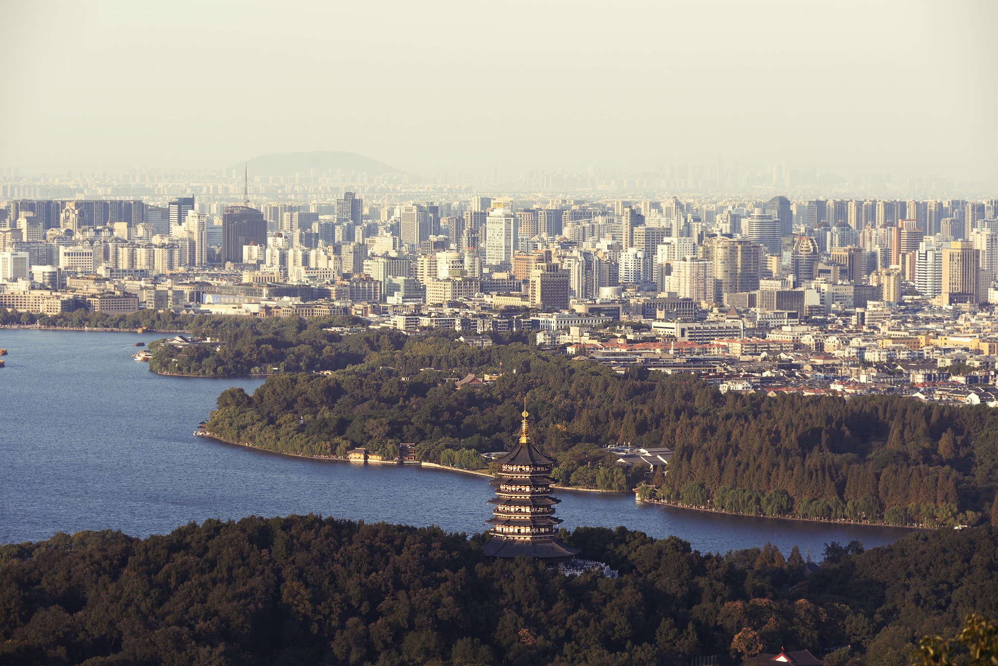 浙江:杭州城市风光